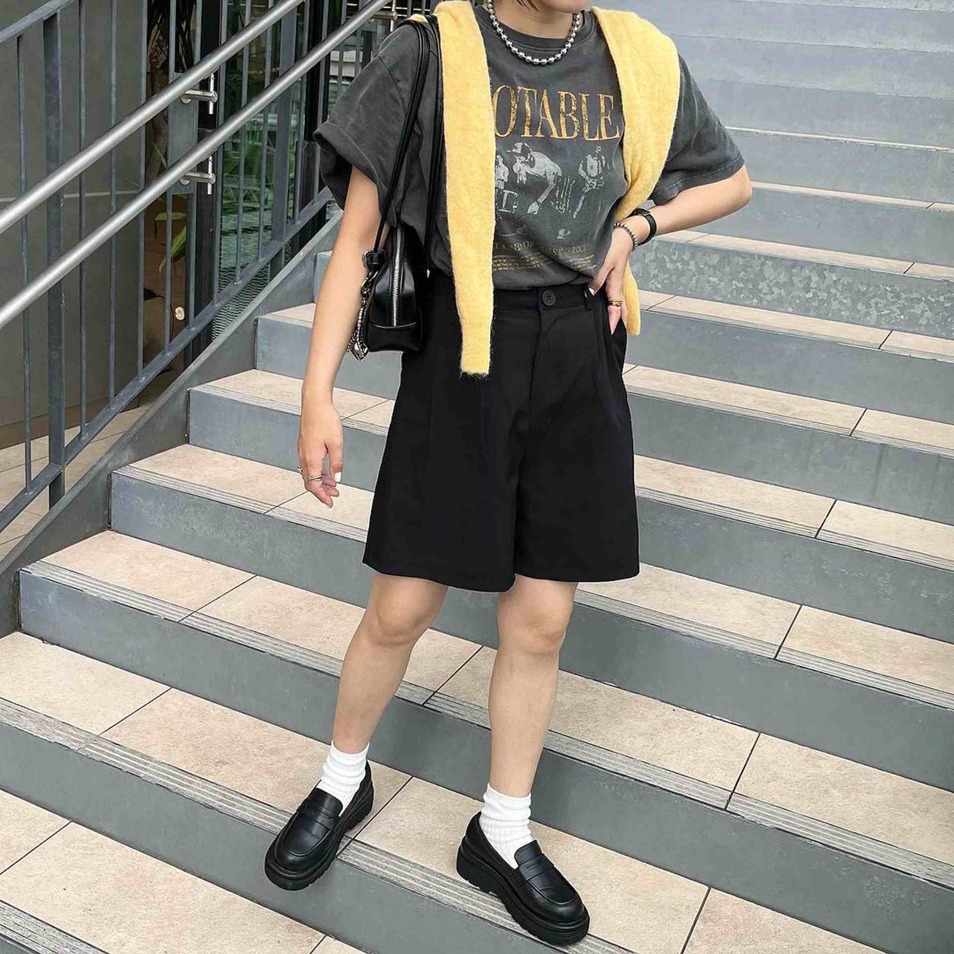ファビーファビー FABBY FABBY. チャンキーヒールローファー