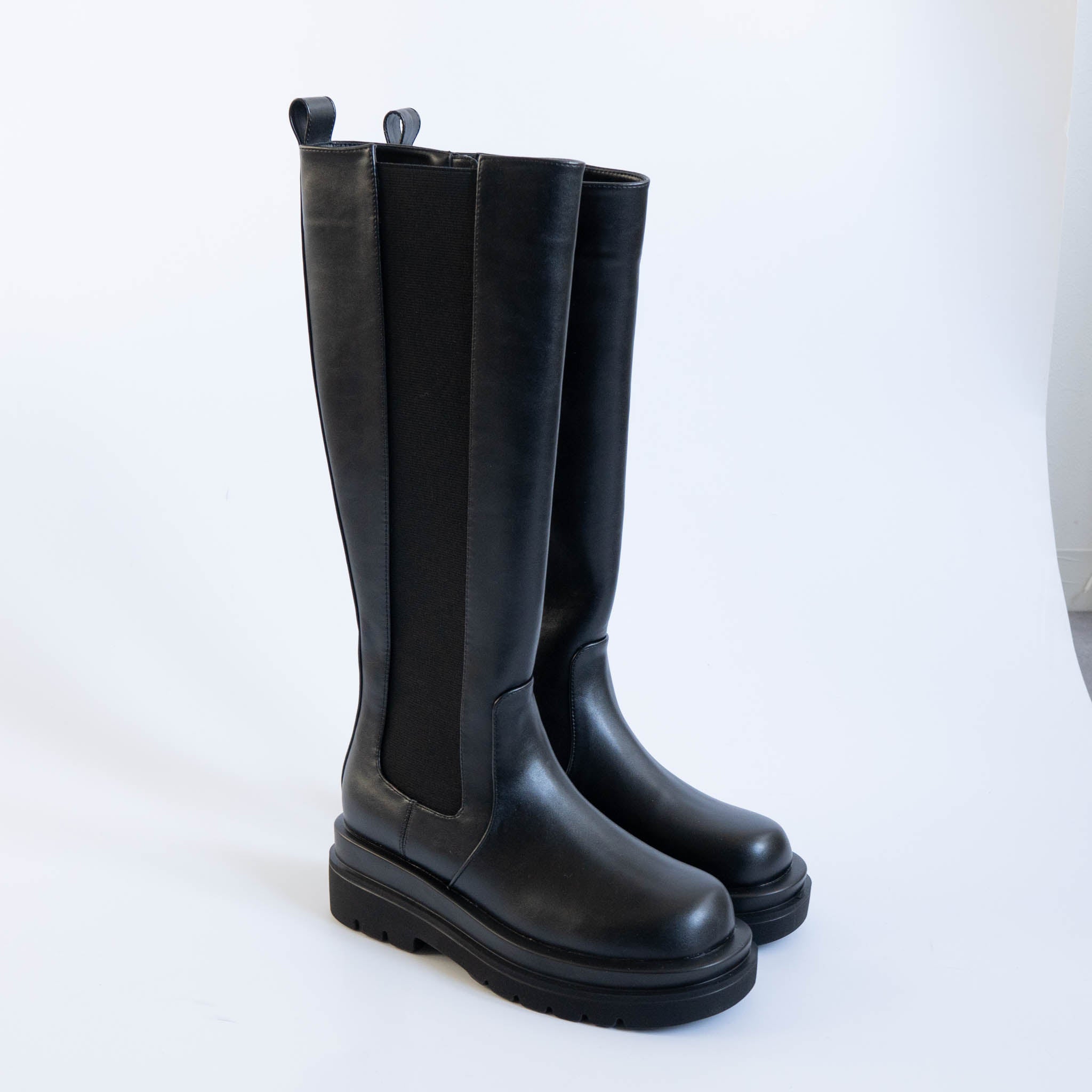ファビーファビー FABBY FABBY. サイドゴアジップアップロングブーツ