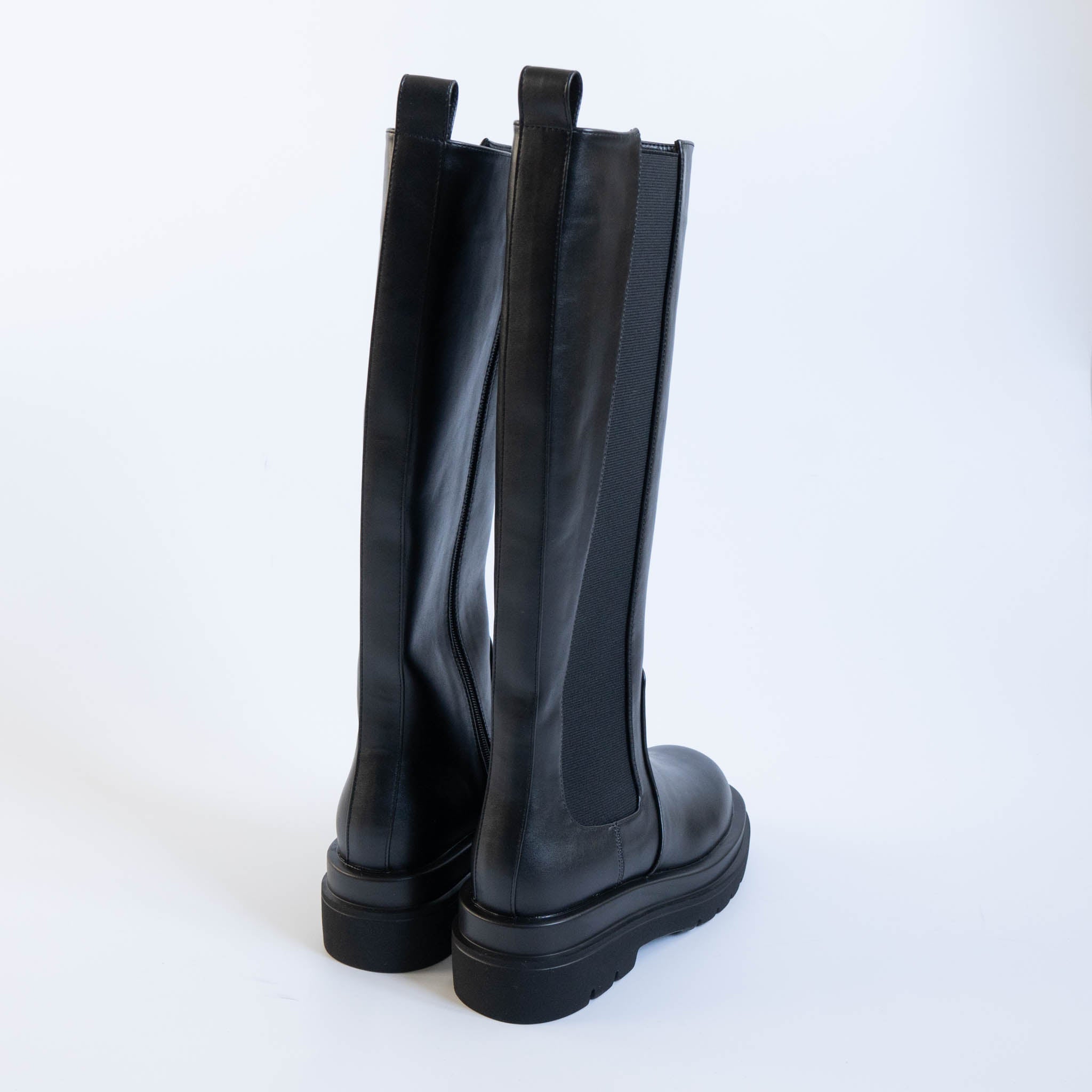 ファビーファビー FABBY FABBY. サイドゴアジップアップロングブーツ