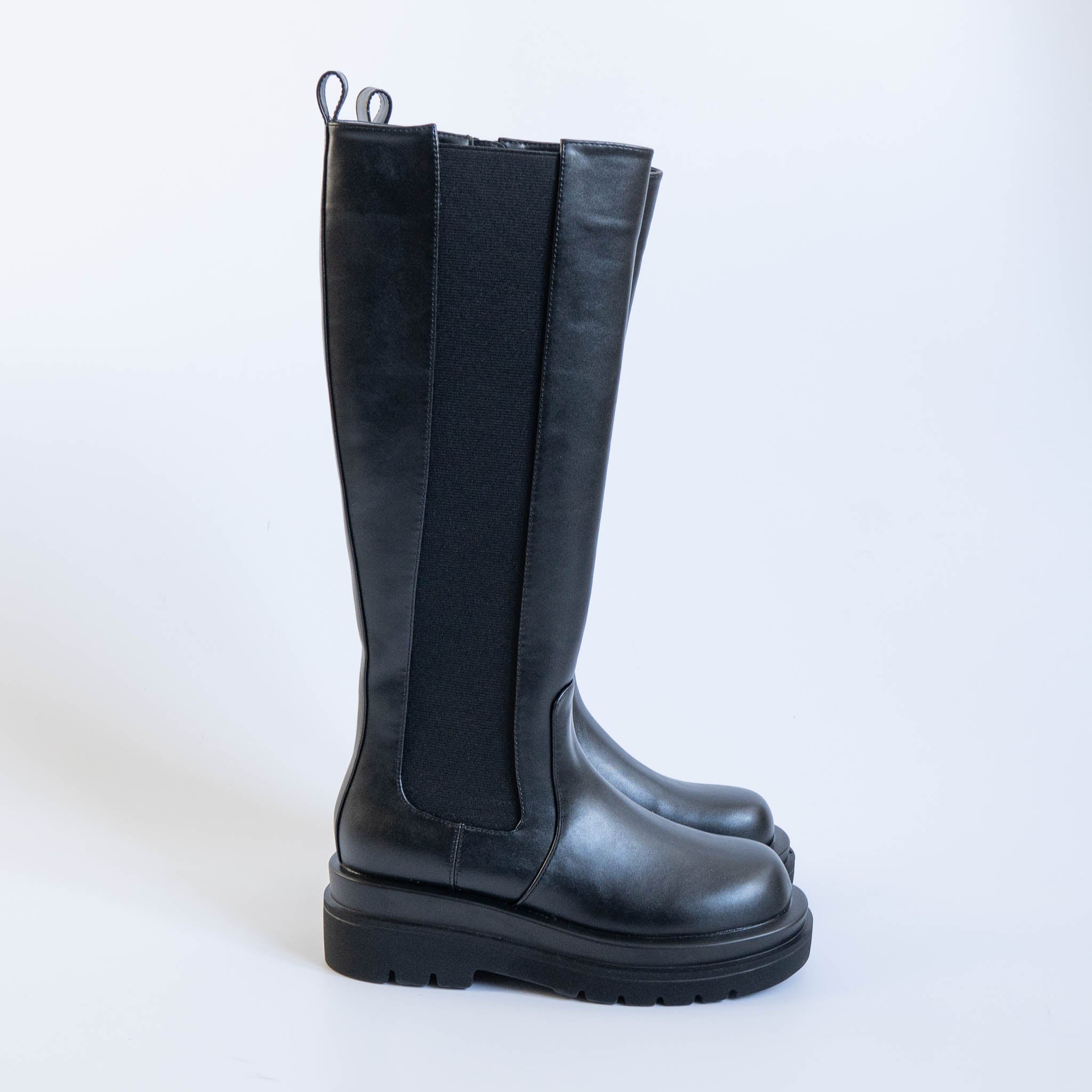 ファビーファビー FABBY FABBY. サイドゴアジップアップロングブーツ