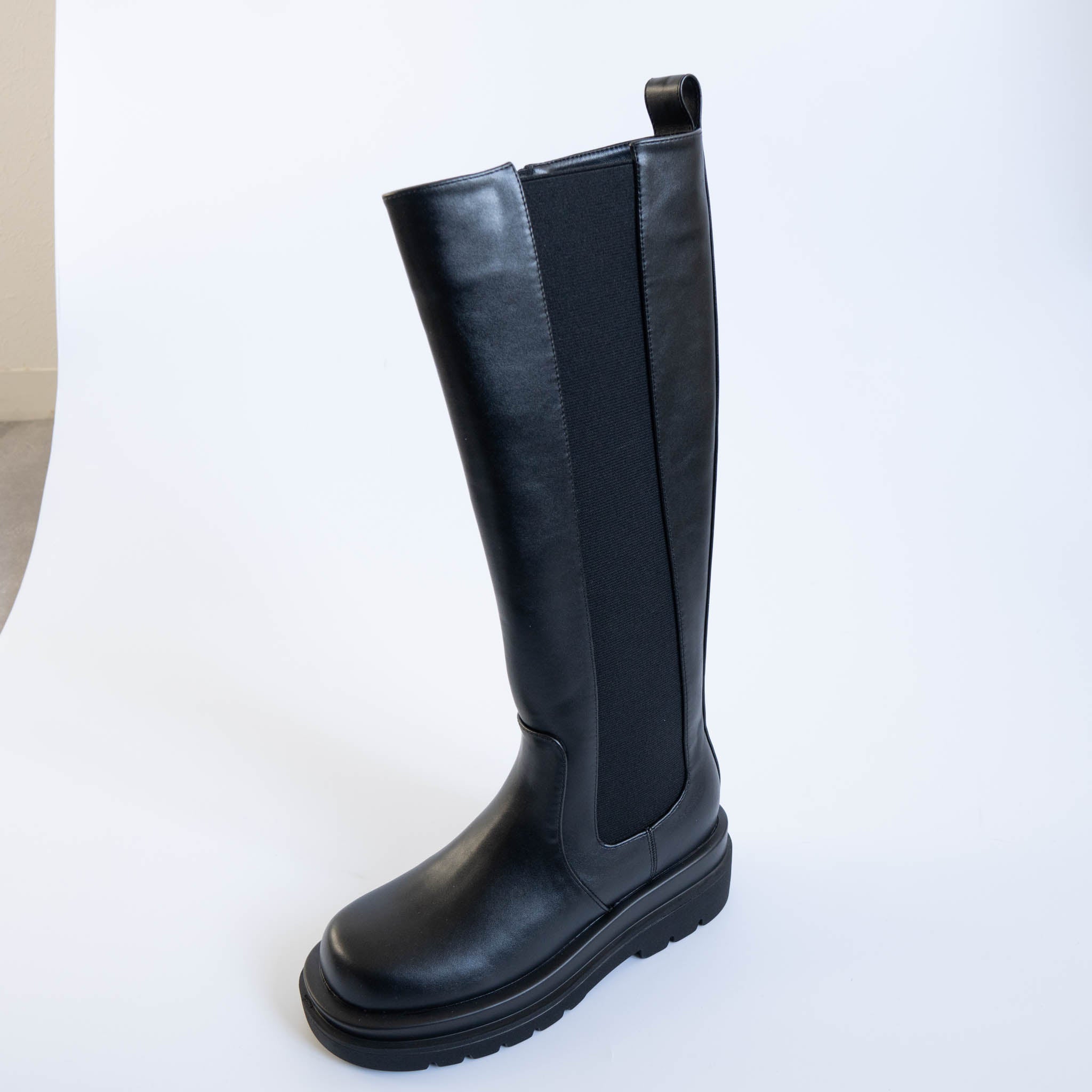 ファビーファビー FABBY FABBY. サイドゴアジップアップロングブーツ
