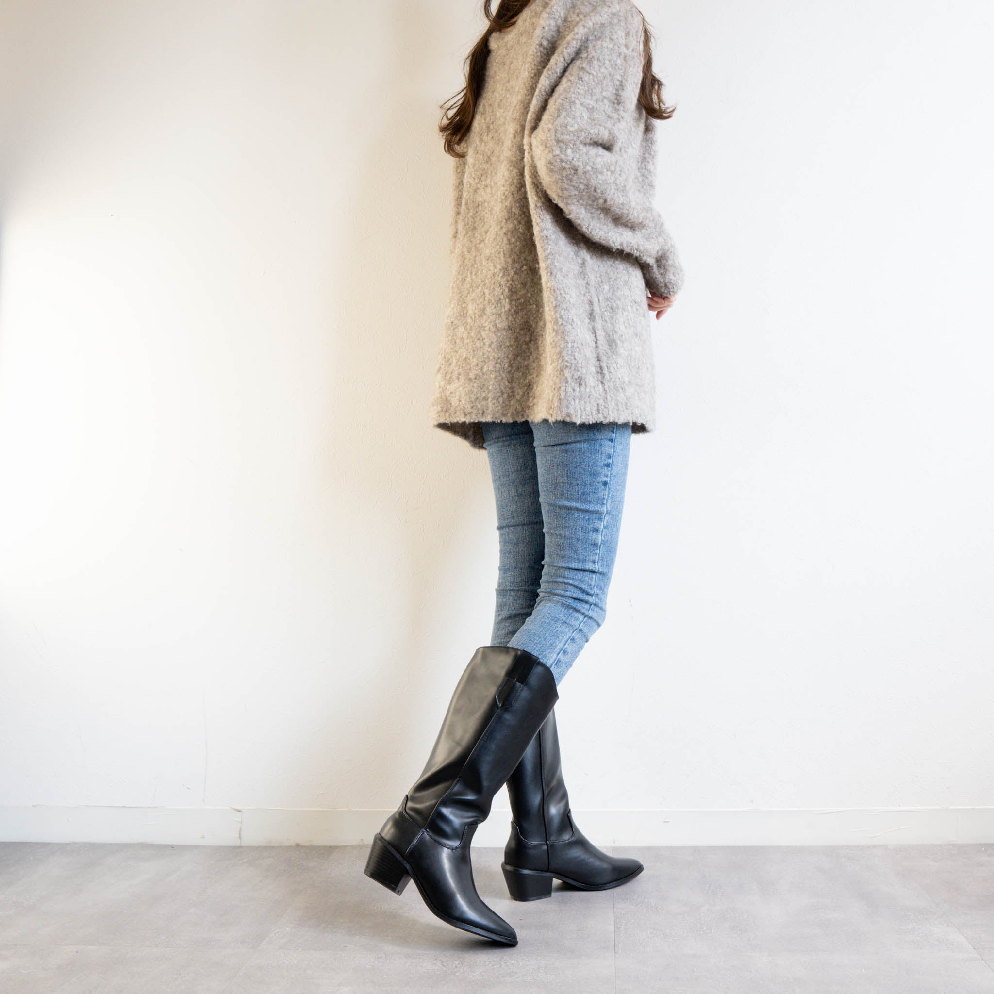 ファビーファビー FABBY FABBY. ウエスタンロングブーツ