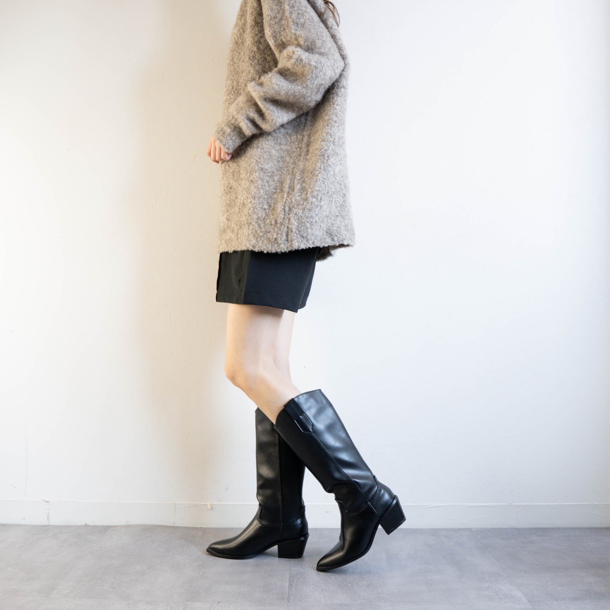 ファビーファビー FABBY FABBY. ウエスタンロングブーツ