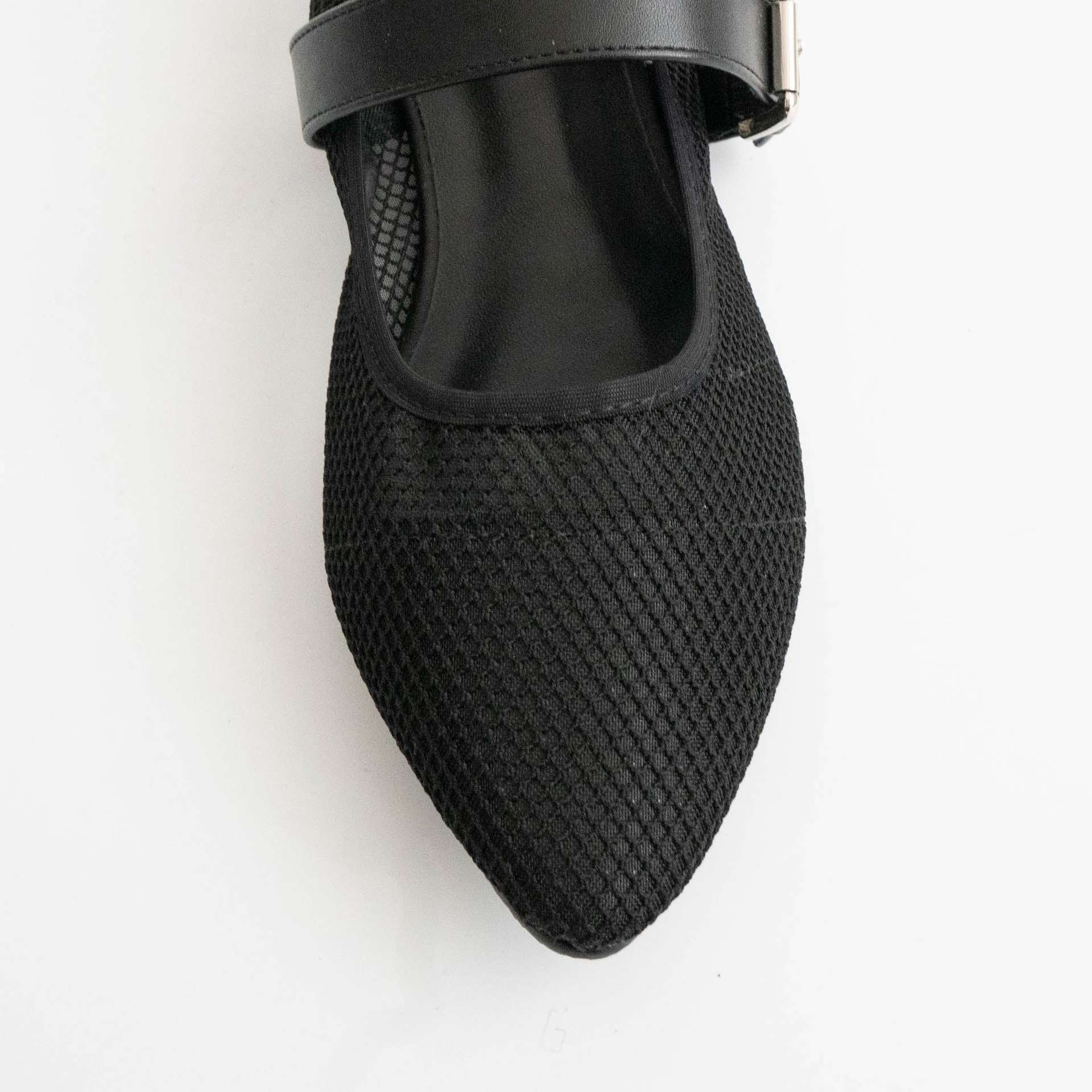 ファビーファビー FABBY FABBY. メッシュメリージェーンパンプス （ブラック） ブラック