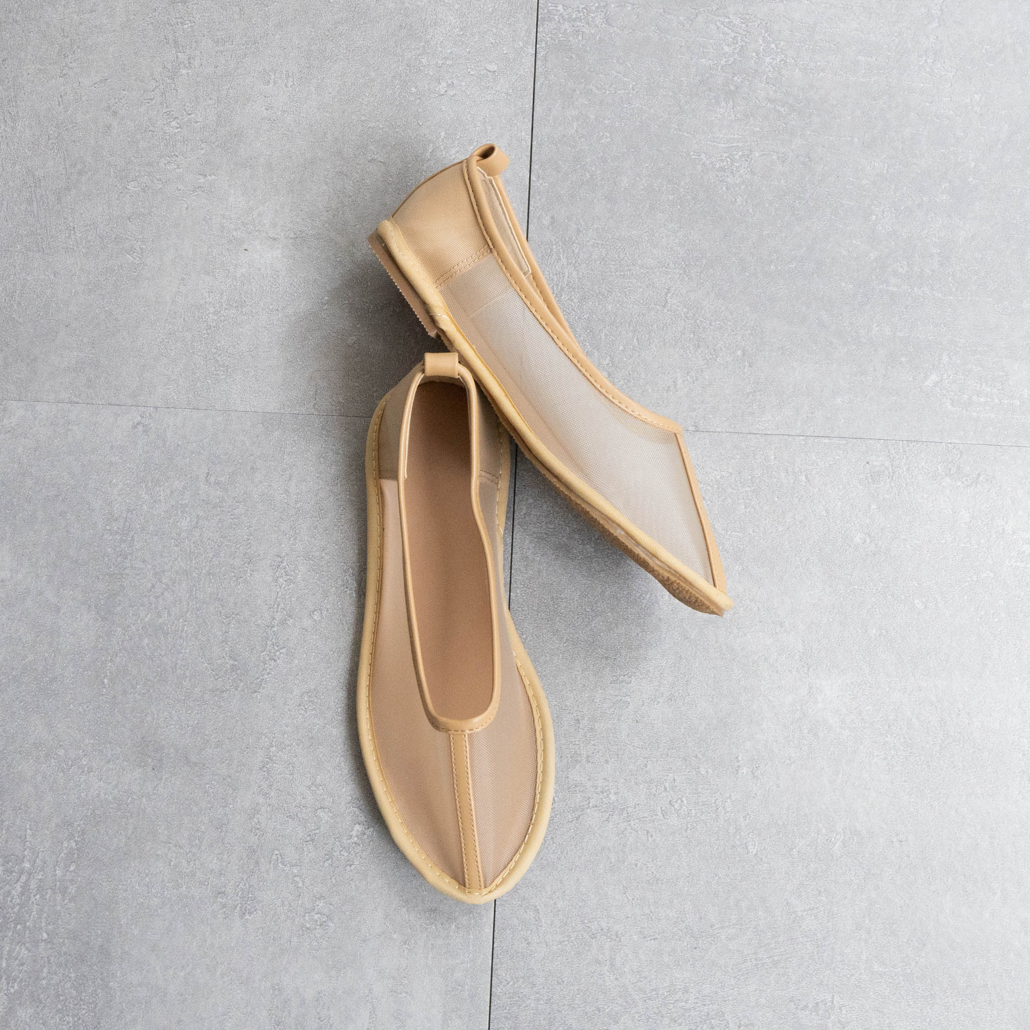ファビーファビー FABBY FABBY. メッシュシアーフラットシューズ （BE） BE