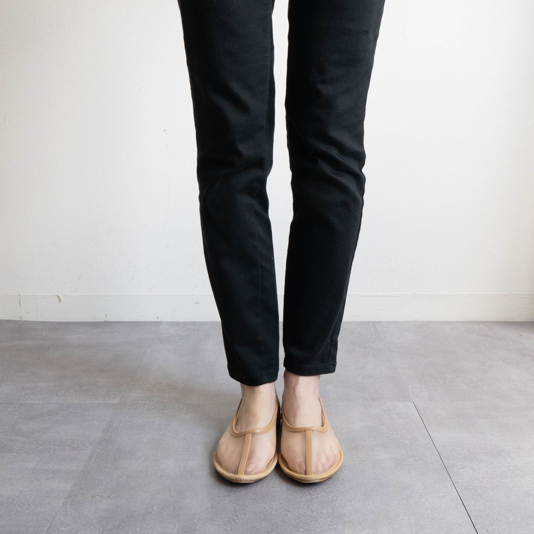 ファビーファビー FABBY FABBY. メッシュシアーフラットシューズ （BE） BE