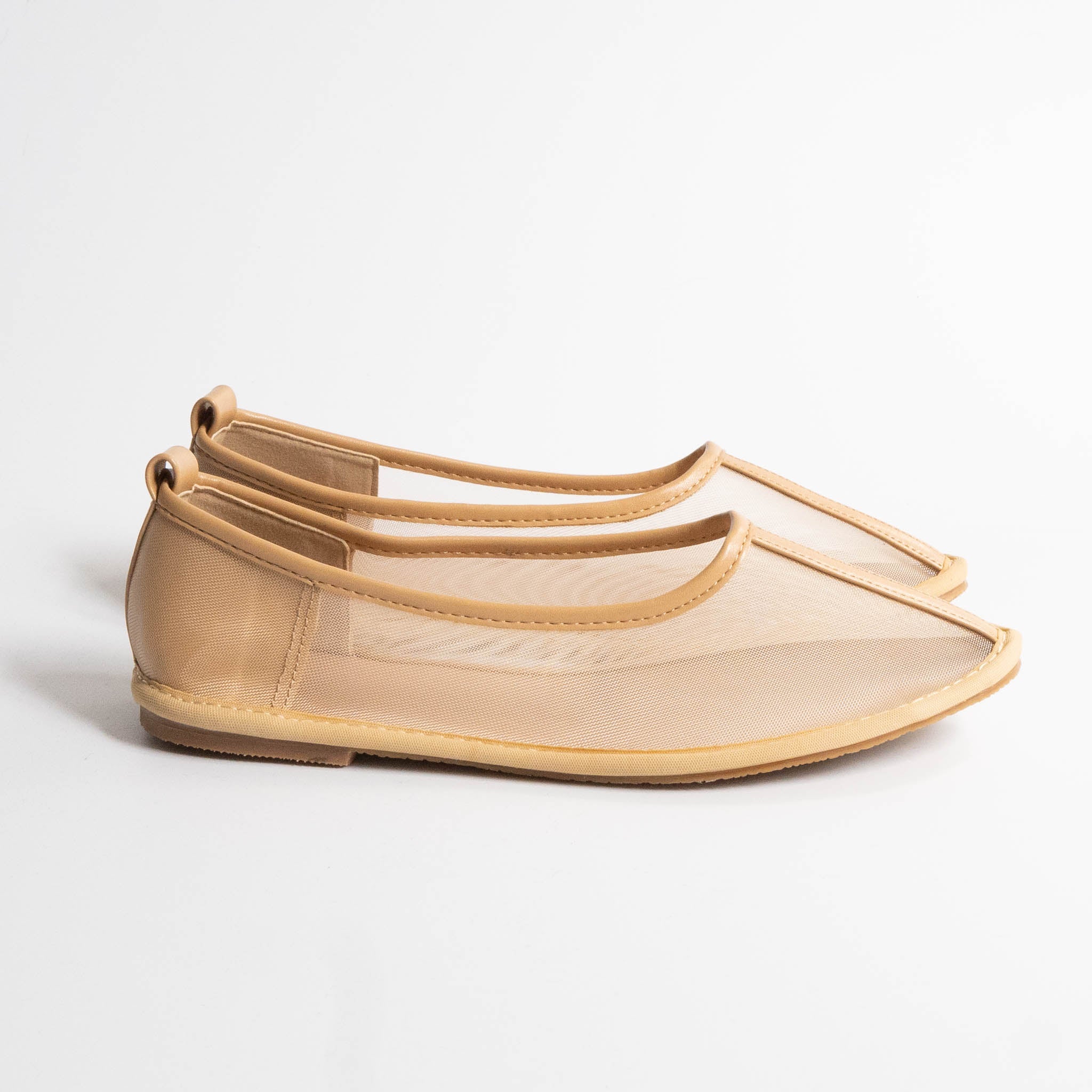 ファビーファビー FABBY FABBY. メッシュシアーフラットシューズ （BE） BE