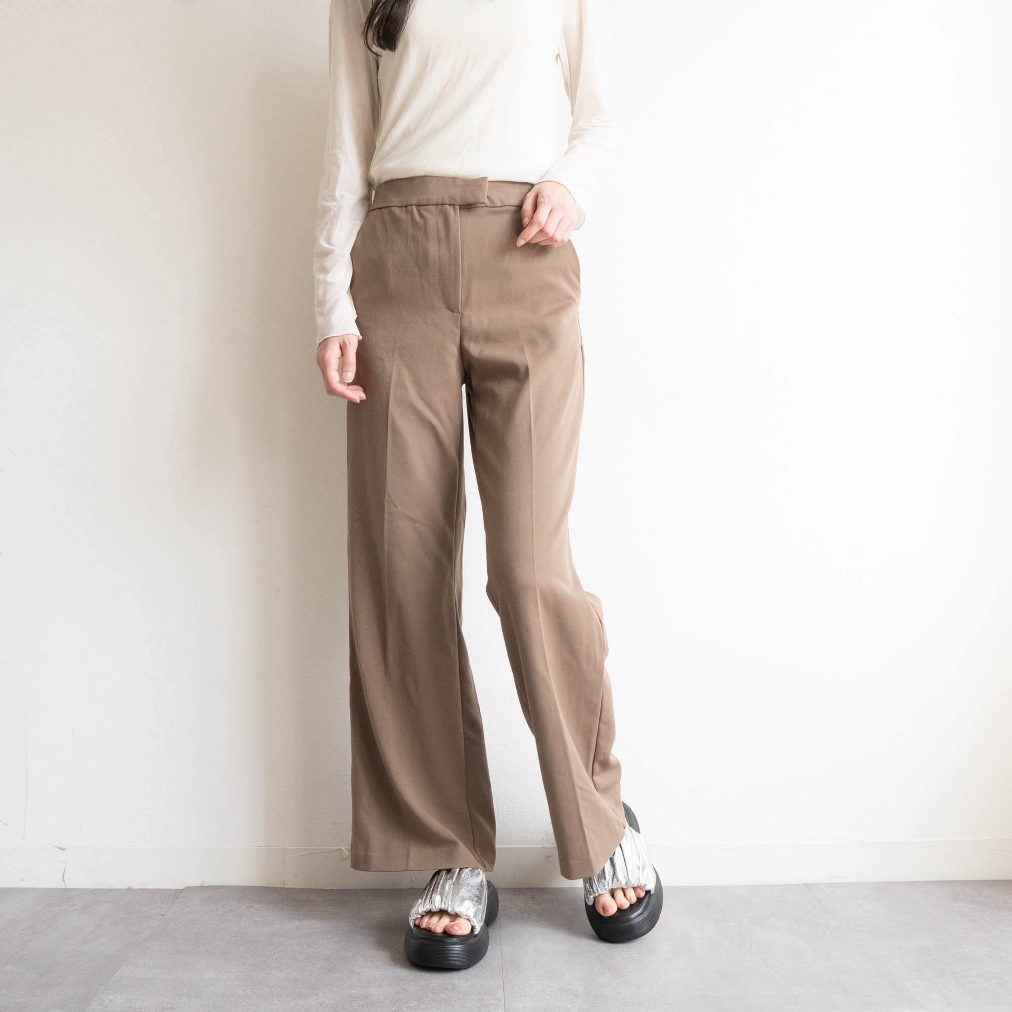 ファビーファビー FABBY FABBY. 厚底ラウンドボリュームギャザーサンダル （シルバー） シルバー