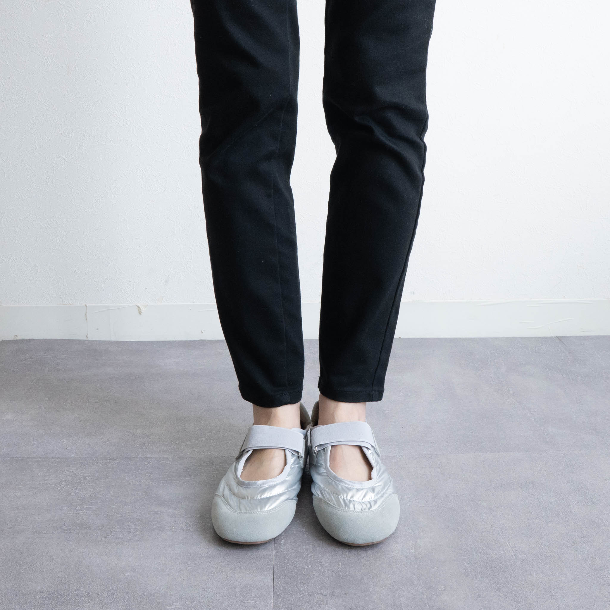 ファビーファビー FABBY FABBY. パラシュートベルクロバレーシューズ （シルバ-） シルバ-