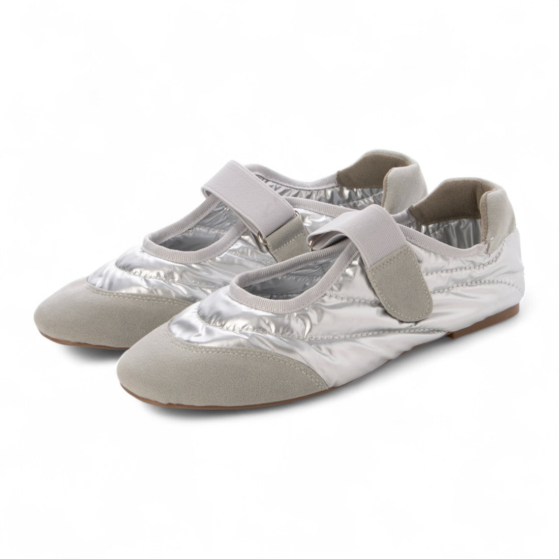 ファビーファビー FABBY FABBY. パラシュートベルクロバレーシューズ （シルバ-） シルバ-