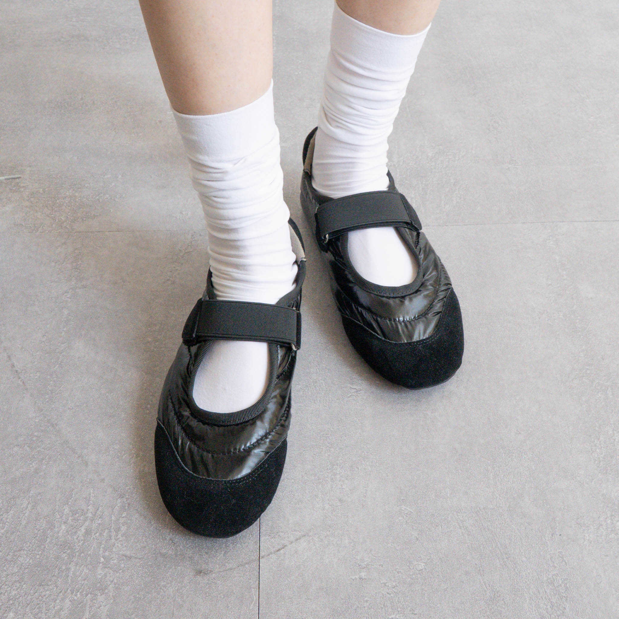 ファビーファビー FABBY FABBY. パラシュートベルクロバレーシューズ （ブラック） ブラック