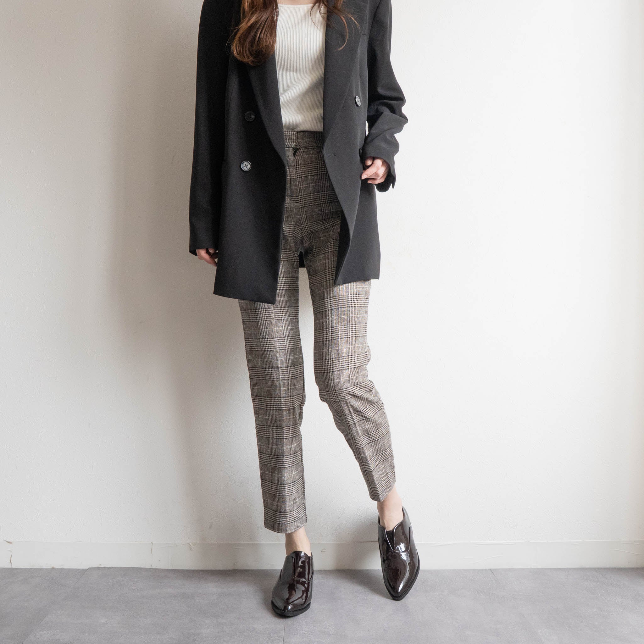ファビーファビー FABBY FABBY. ポインテッドマニッシュシューズ （ENブラウン） ENブラウン