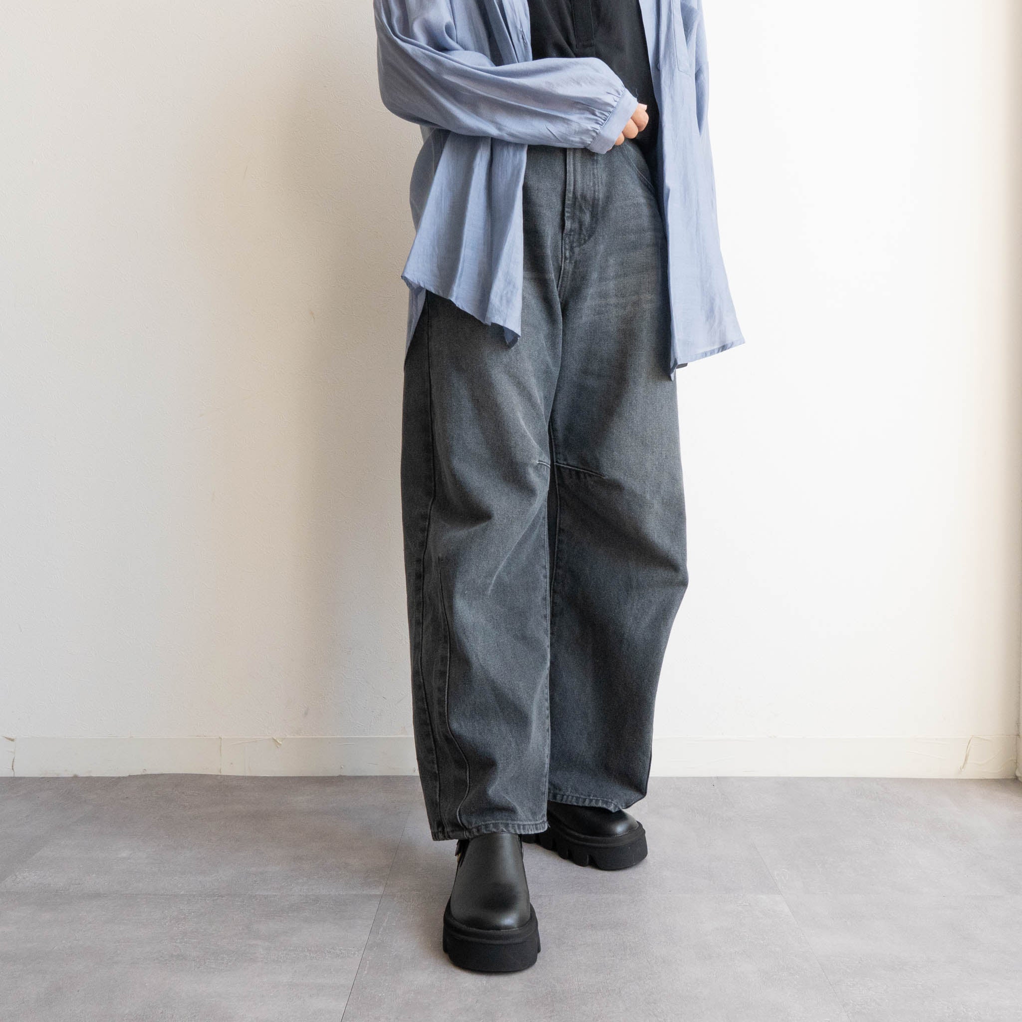 ファビーファビー FABBY FABBY. 厚底ビブラムサボサンダル （PUブラック） PUブラック