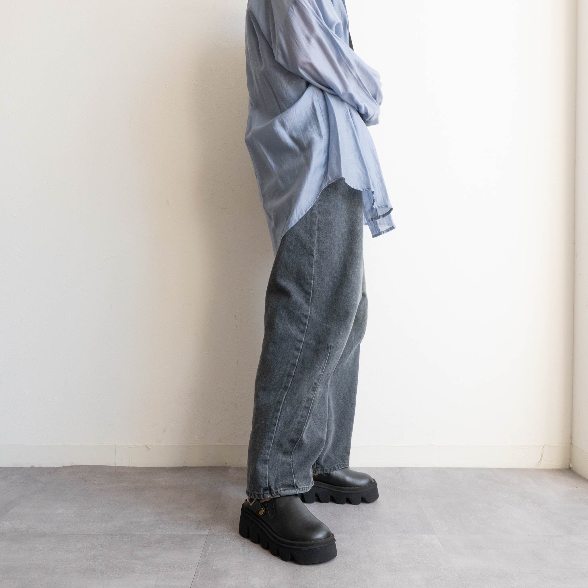 ファビーファビー FABBY FABBY. 厚底ビブラムサボサンダル （PUブラック） PUブラック