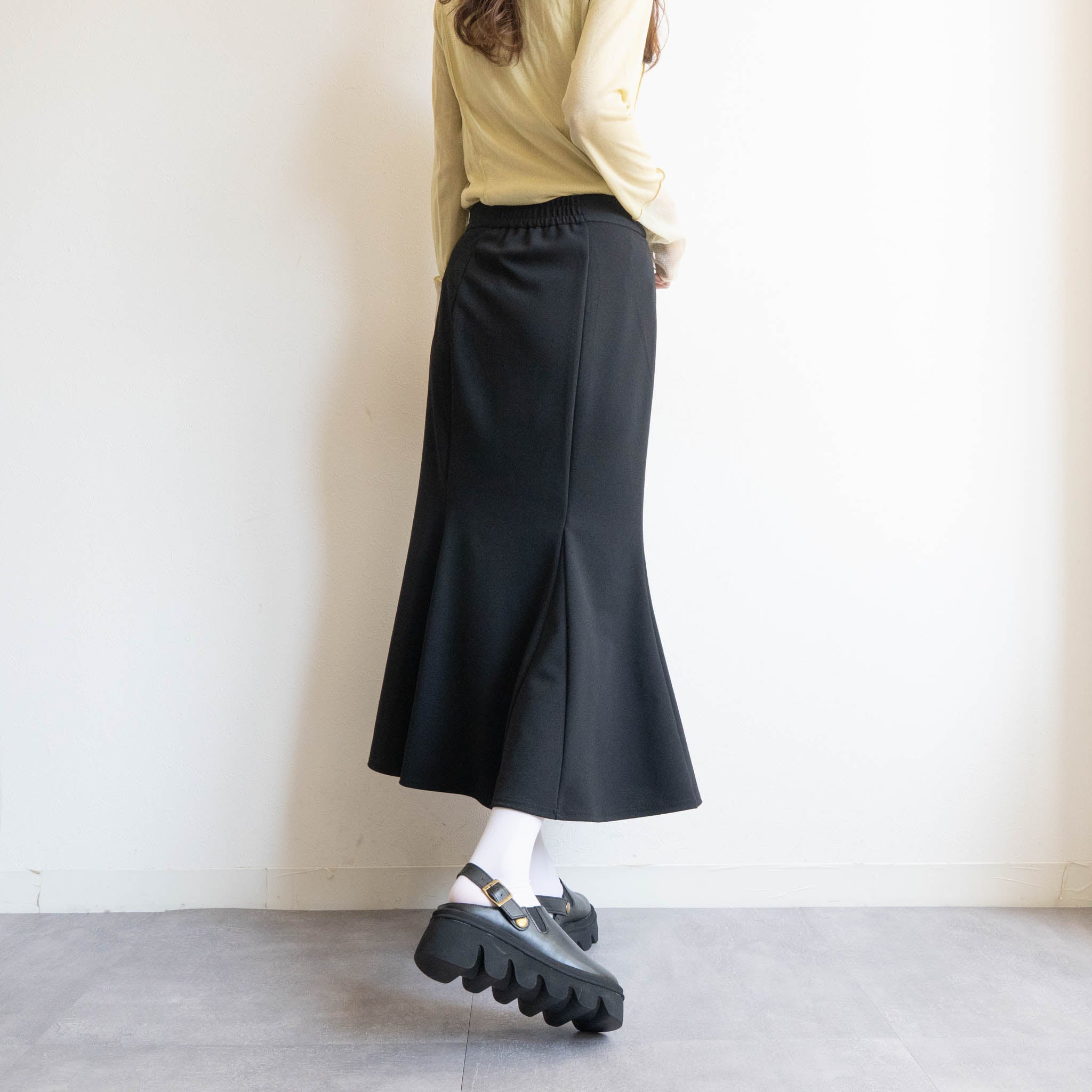 ファビーファビー FABBY FABBY. 厚底ビブラムサボサンダル （PUブラック） PUブラック