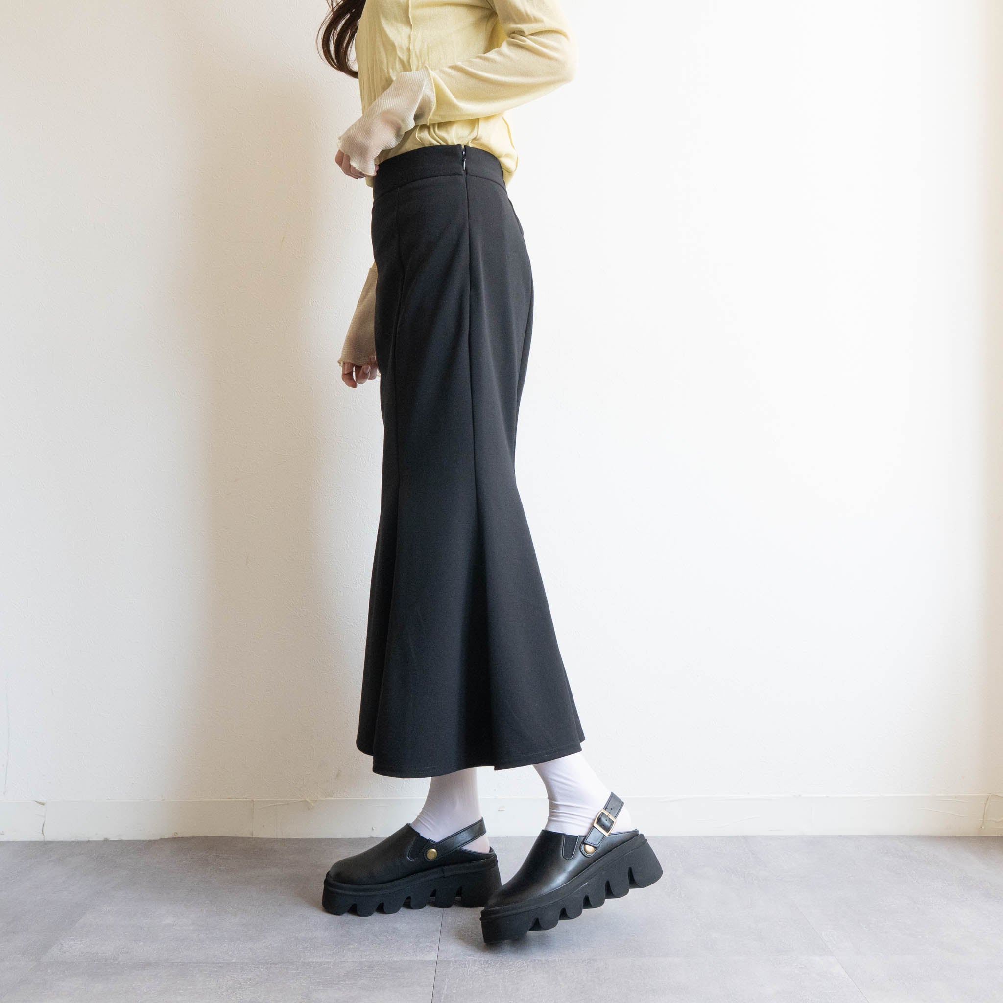 ファビーファビー FABBY FABBY. 厚底ビブラムサボサンダル （PUブラック） PUブラック