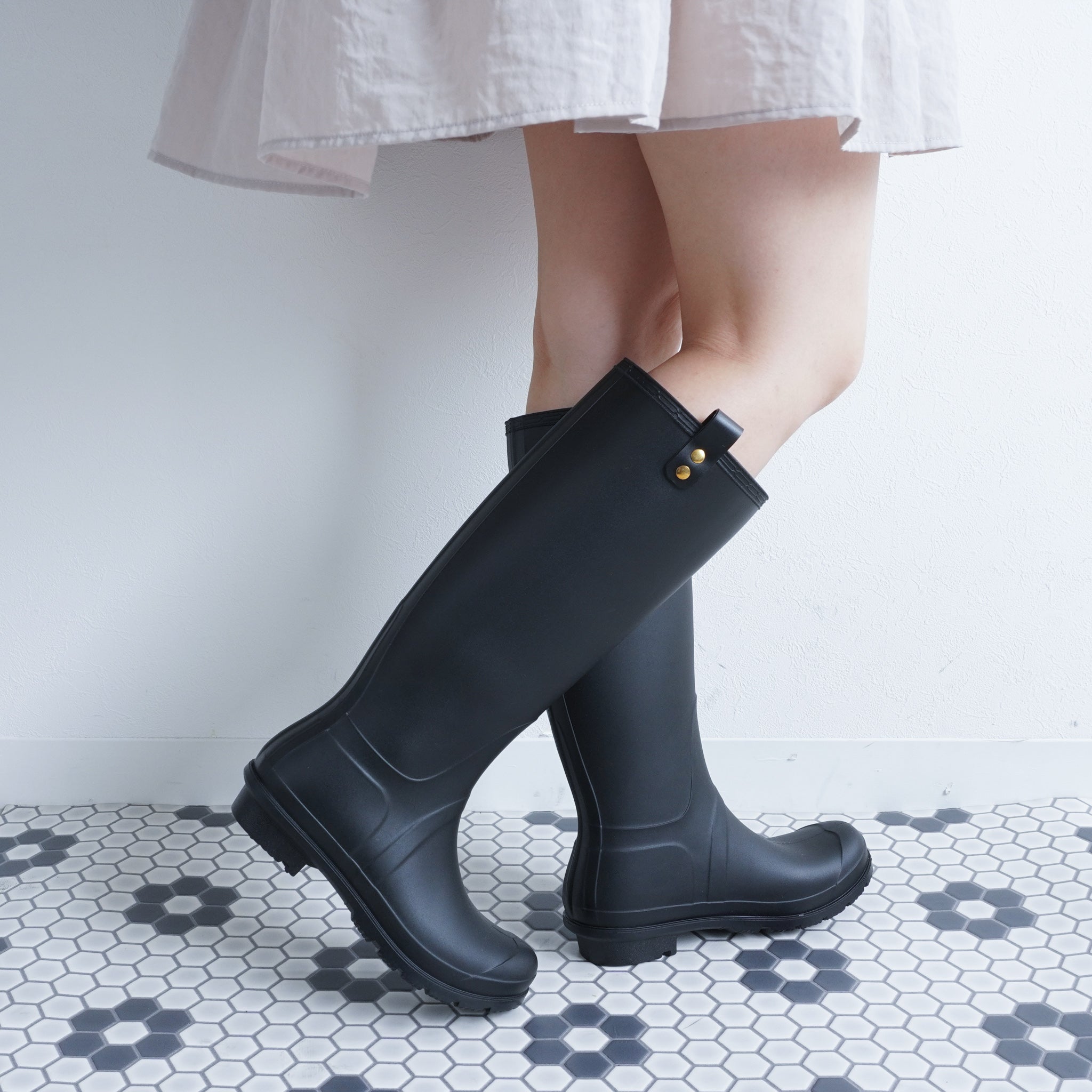 ファビーファビー FABBY FABBY. ロングレインブーツ