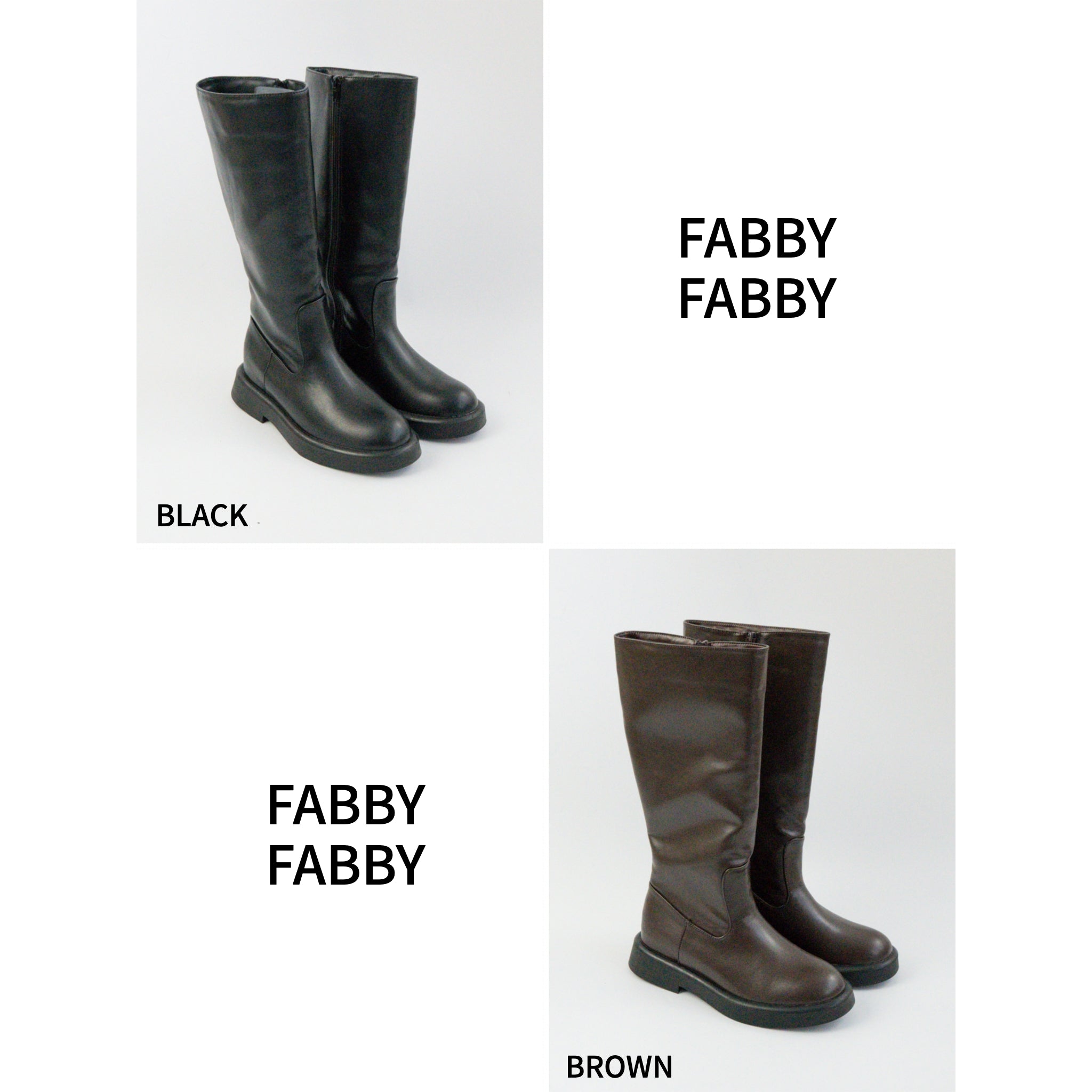 ファビーファビー FABBY FABBY. ジョッキーロングブーツ （ブラウン） ブラウン