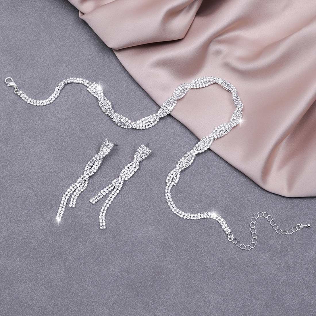 フォースメント Forcement 【2点セット】ネックレスとピアス（両耳）のセット （シルバー） シルバー