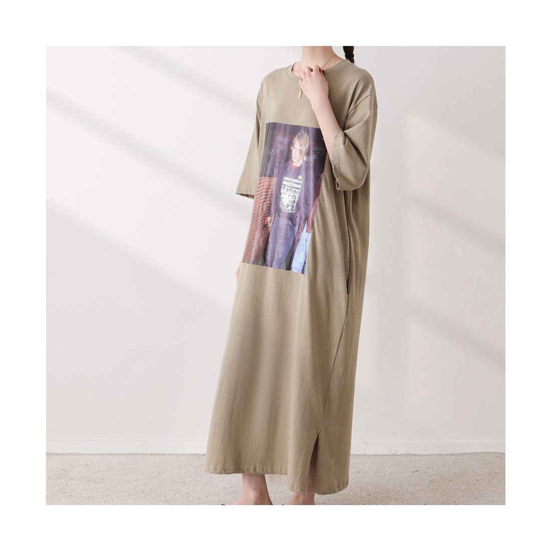 フォースメント Forcement グラフィックプリントカットワンピ