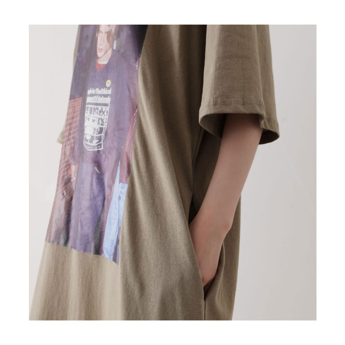 フォースメント Forcement グラフィックプリントカットワンピ