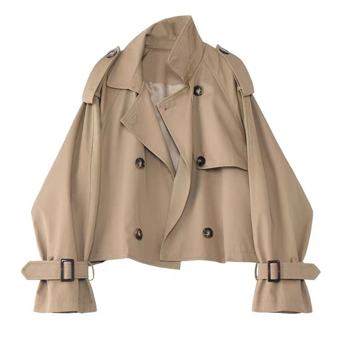 "Forcement Inner Compatible Short Trench Coat"