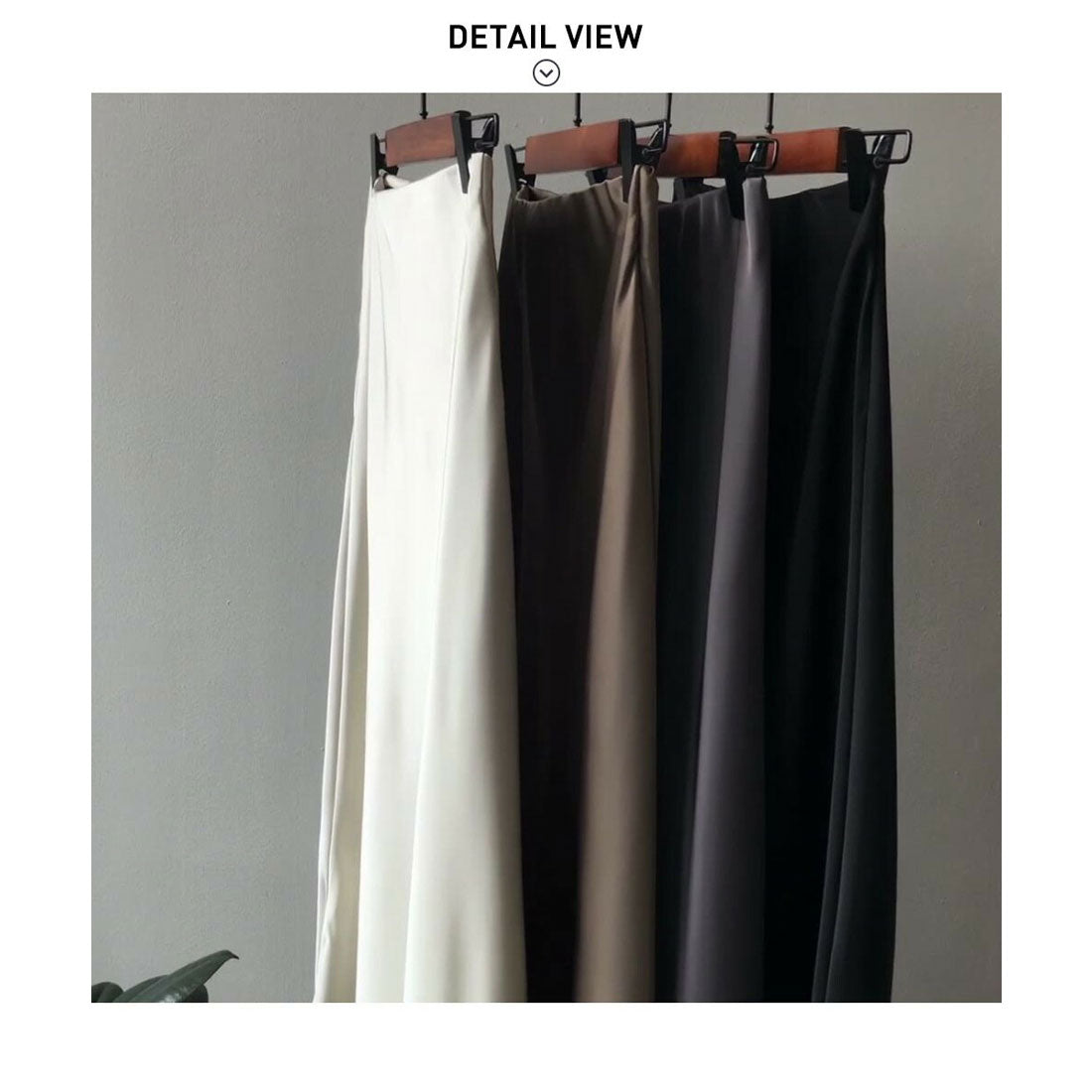 フォースメント Forcement テクいらずで映えるサテン風ロングスカート