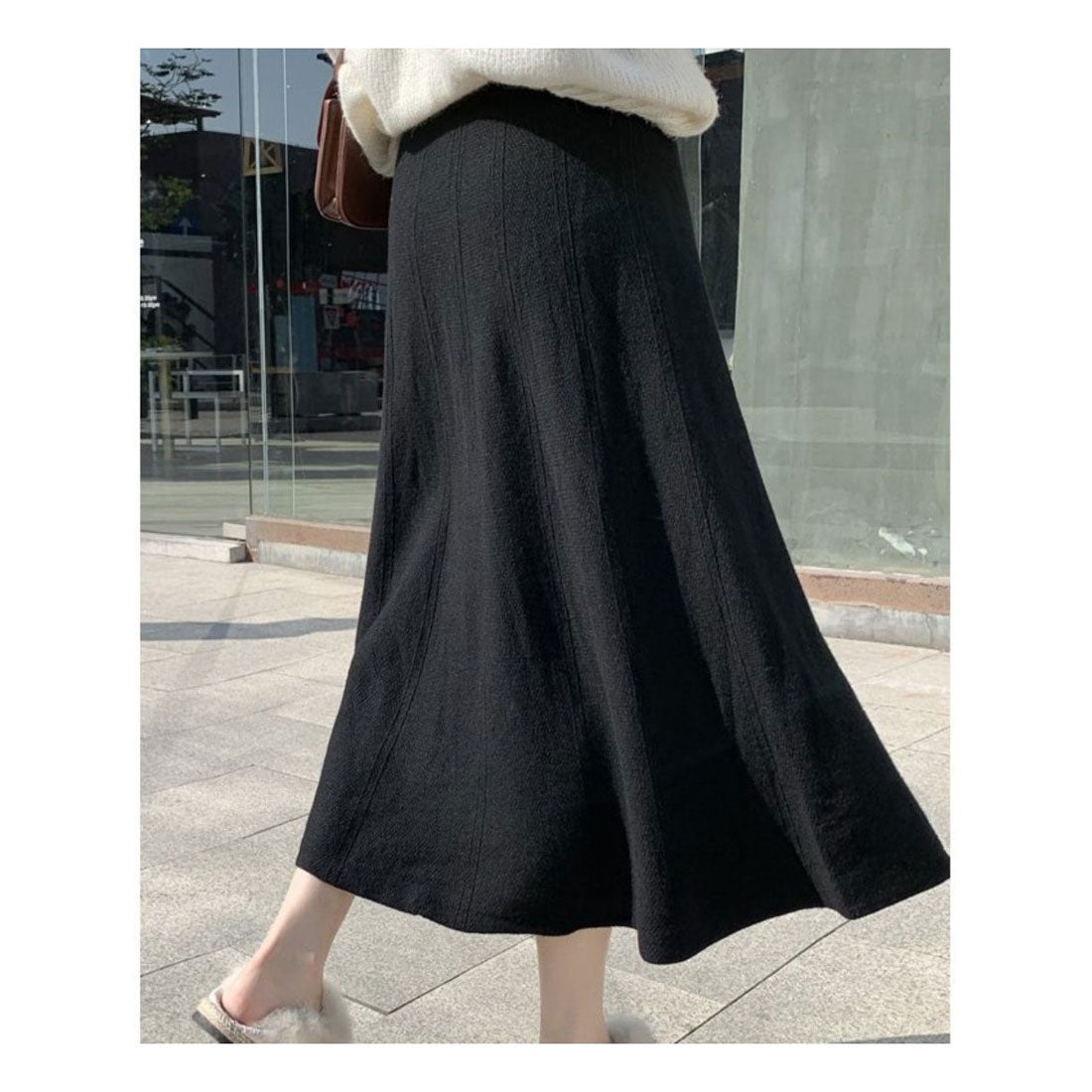 フォースメント Forcement ニットフレアスカート