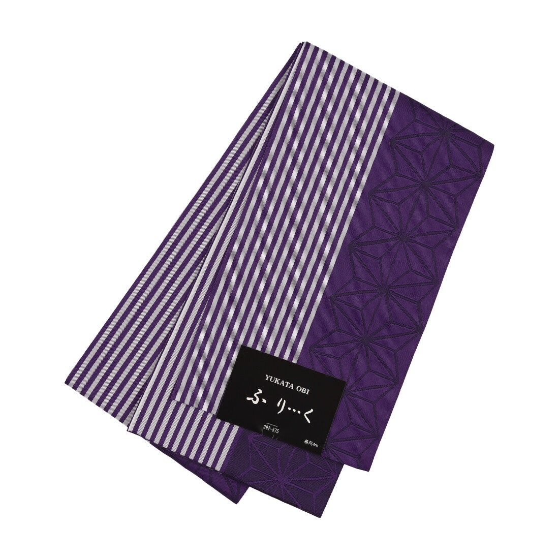 Face Girl Half Border Hemp Leaf Yukata Obi Plain Pattern