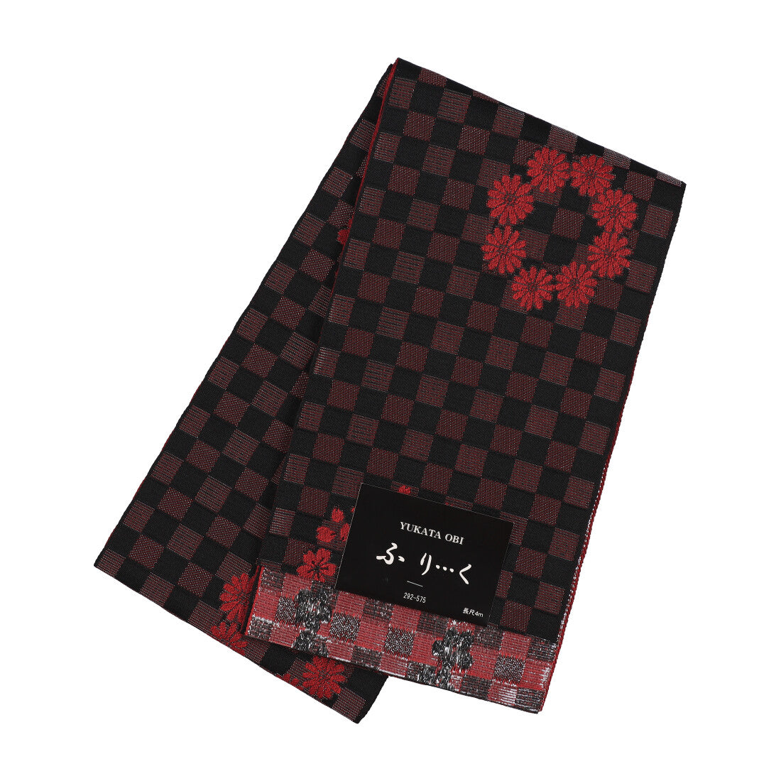 Face Girl Glitter Checkered Yukata Obi Plain Pattern