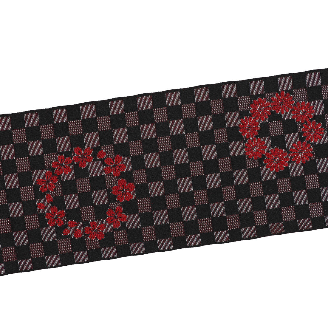 Face Girl Glitter Checkered Yukata Obi Plain Pattern