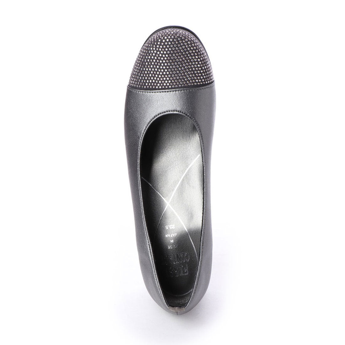 First Contact Made in Japan Wedge Sole Comfort Pumps, Beaded Runnable Wedge Pumps