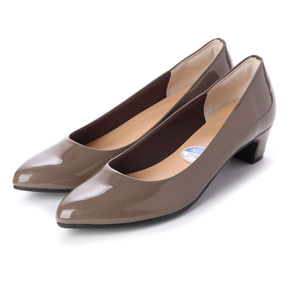 First Contact Japanese-made pumps, First Contact, mid-heel 4cm, smooth, formal, black