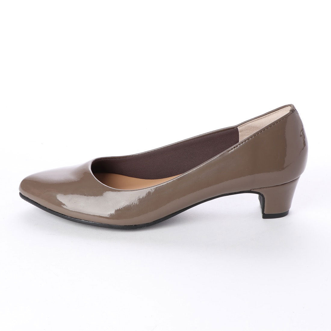 First Contact Japanese-made pumps, First Contact, mid-heel 4cm, smooth, formal, black