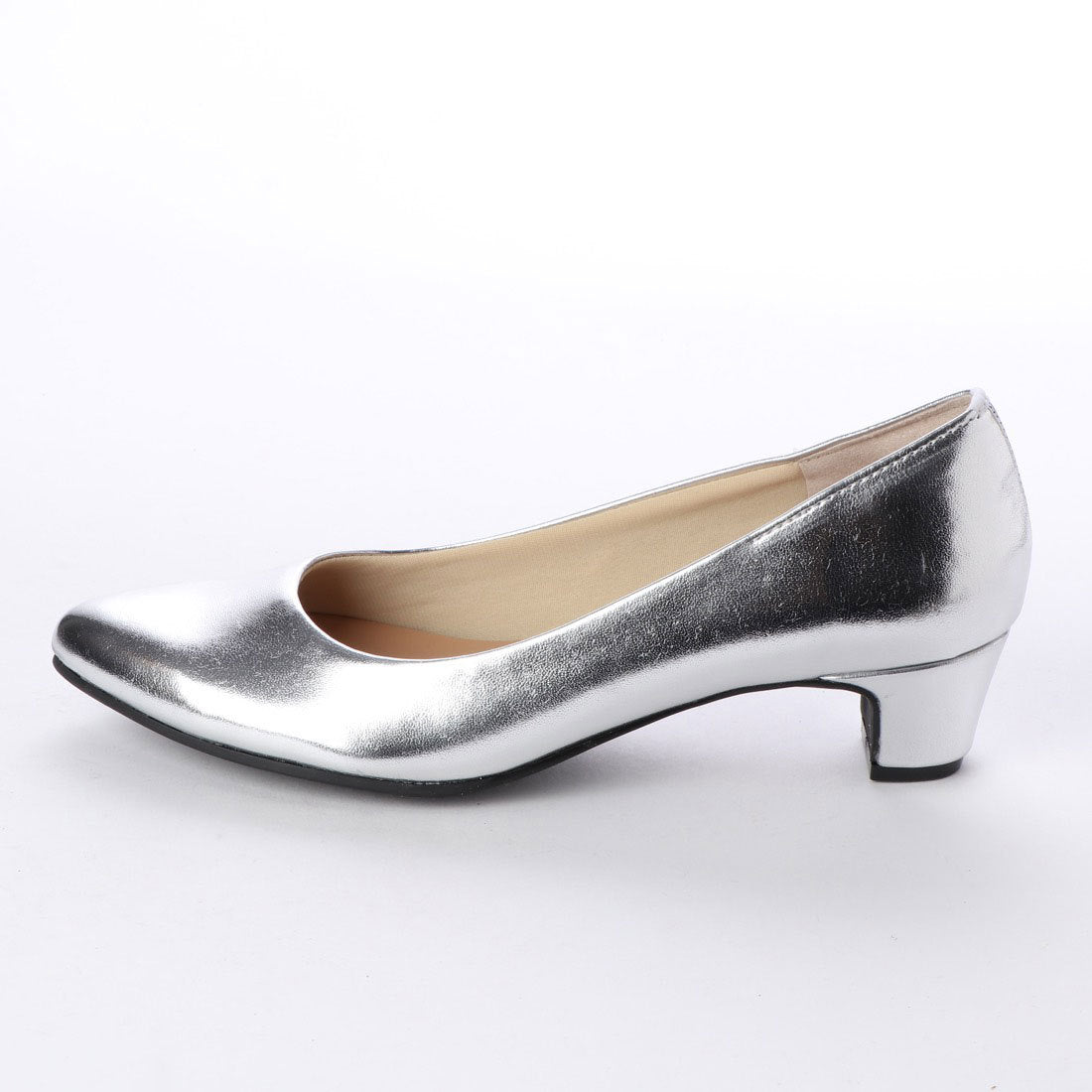 First Contact Japanese-made pumps, First Contact, mid-heel 4cm, smooth, formal, black