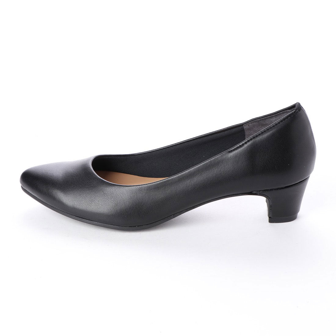 First Contact Japanese-made pumps, First Contact, mid-heel 4cm, smooth, formal, black