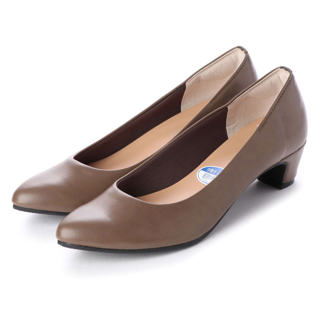 ファーストコンタクト First Contact 日本製パンプス ファーストコンタクト ミドルヒール4cm スムース フォーマル 黒