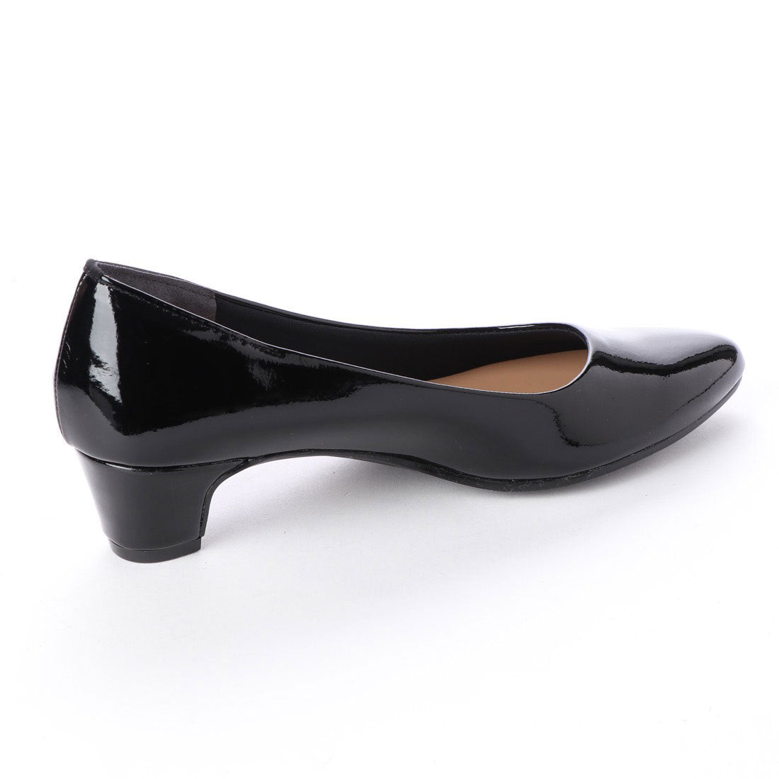 First Contact Japanese-made pumps, First Contact, mid-heel 4cm, smooth, formal, black
