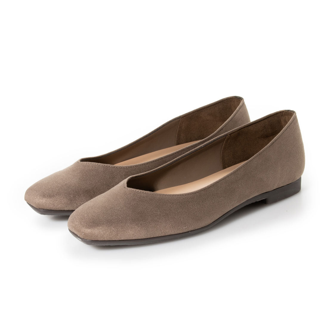 First Contact Pumps Popular Japanese-made Low-resilience cushion insole Easy-to-walk square-toe pumps Flat shoes