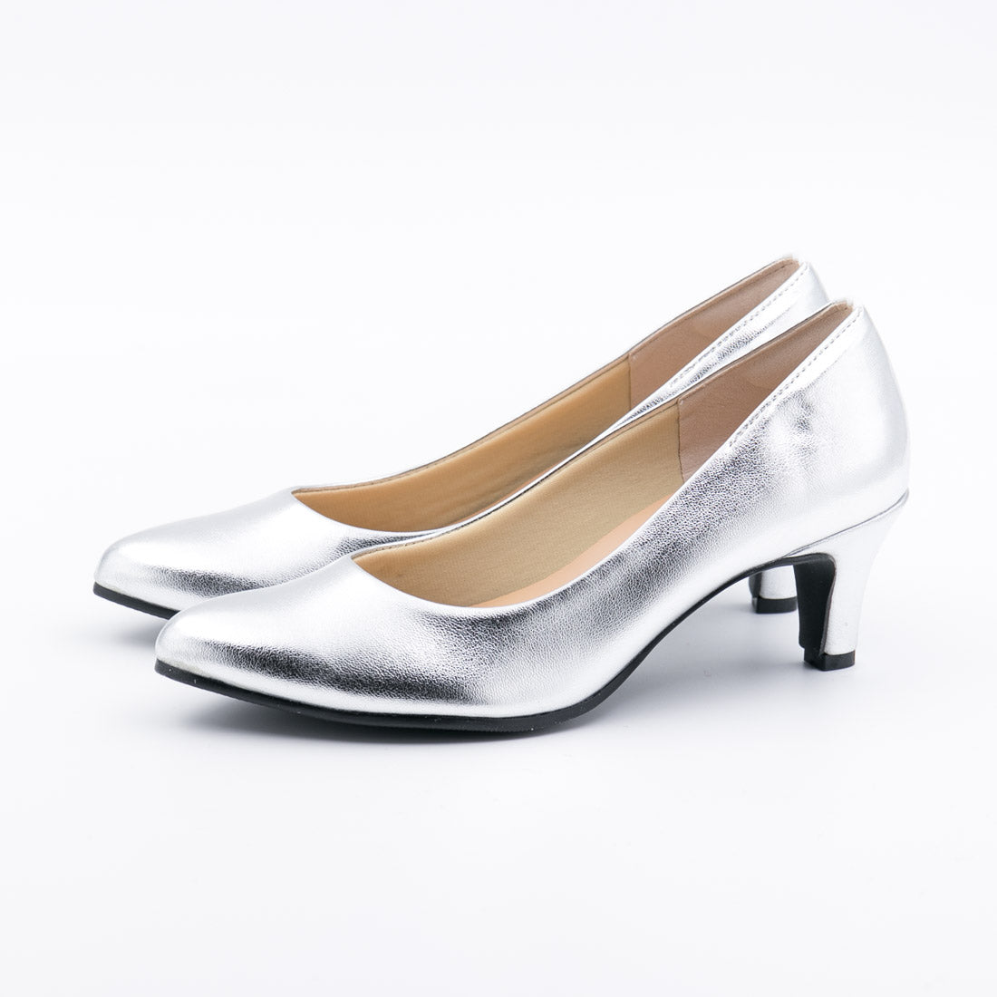 First Contact Women's Pumps, Odor-Free Insoles, Pumps You Can Run In, For the Office, Work, Commuting, Almond Toe, Antibacterial
