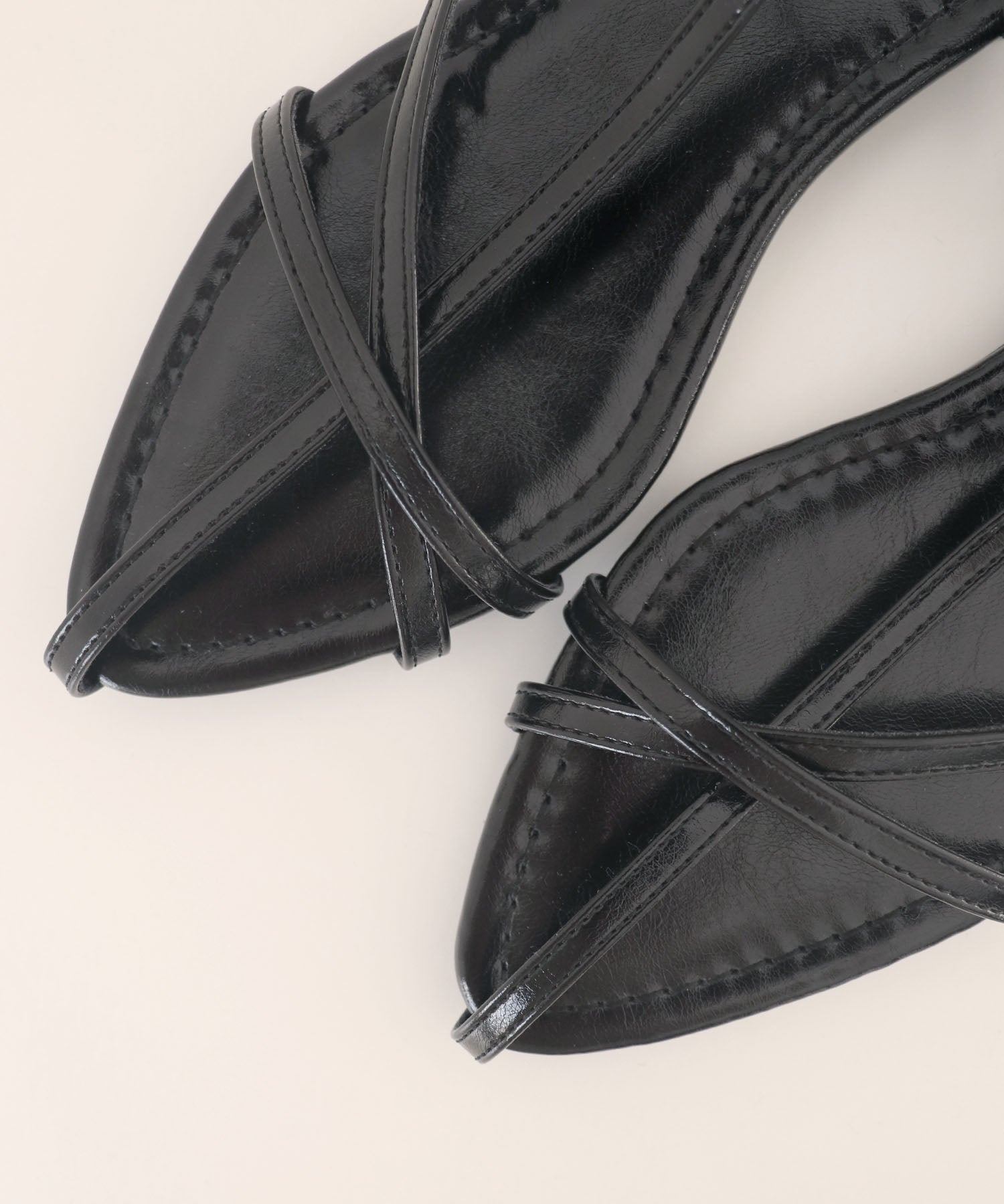 Futier Land Futier Land 【Easy to Wear with One Hand】 T-Narrow Rubber Strap Sandals