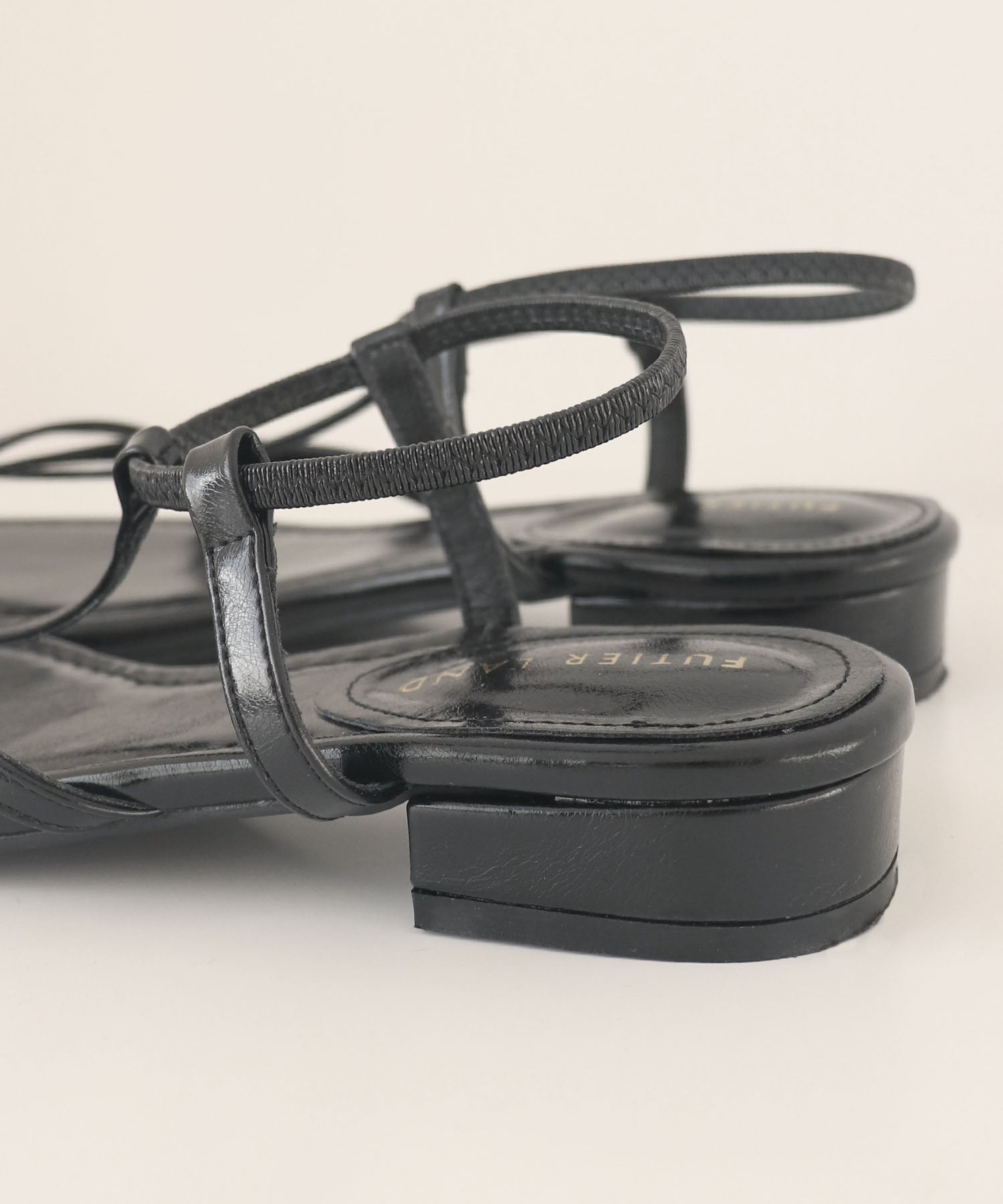 Futier Land Futier Land 【Easy to Wear with One Hand】 T-Narrow Rubber Strap Sandals