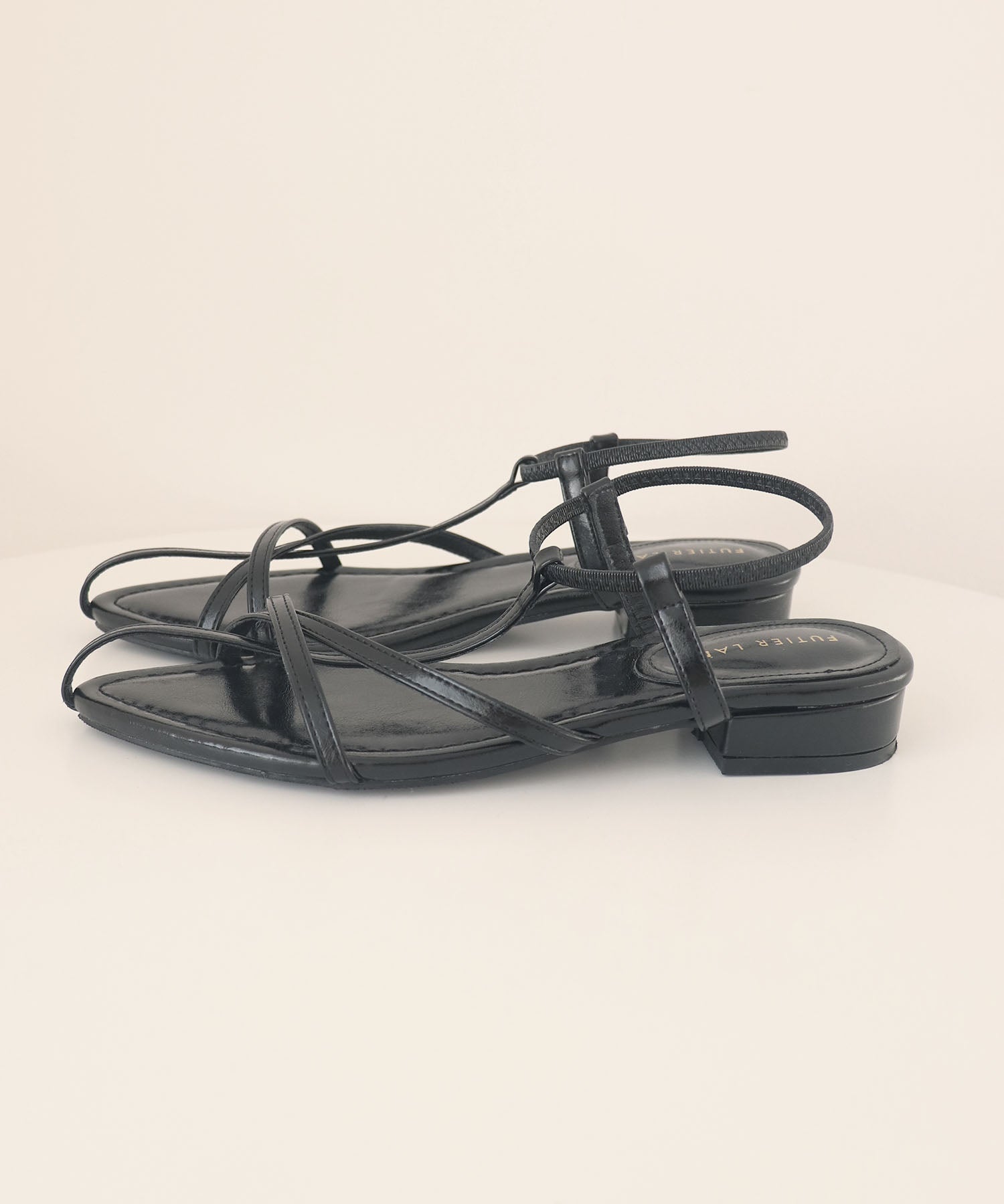 Futier Land Futier Land 【Easy to Wear with One Hand】 T-Narrow Rubber Strap Sandals