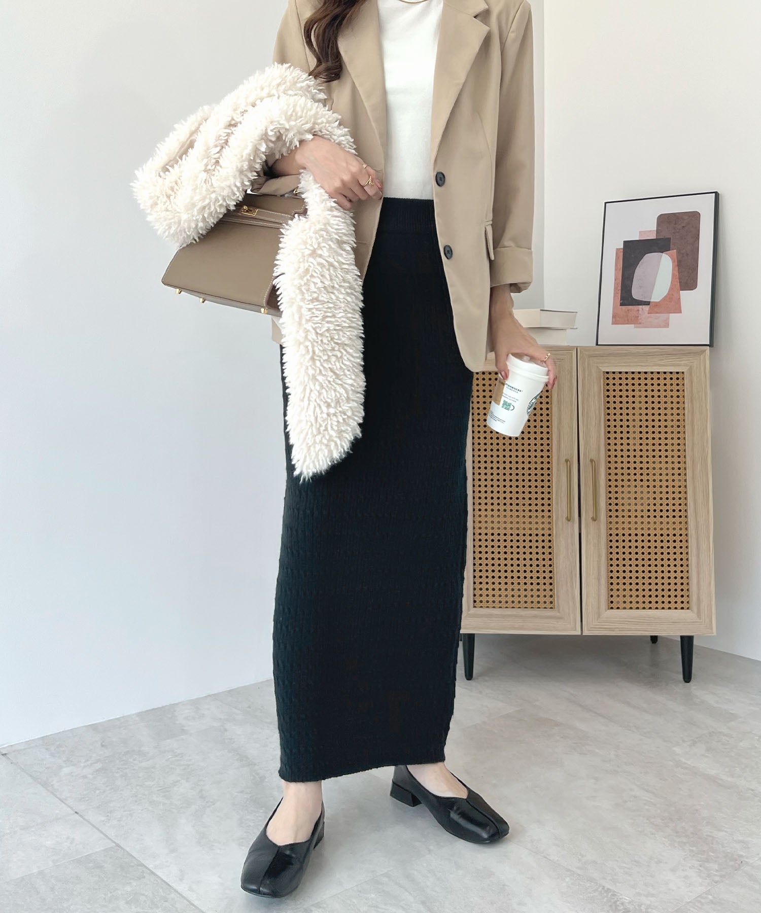 Futier Land Futier Land Knit Tight Skirt