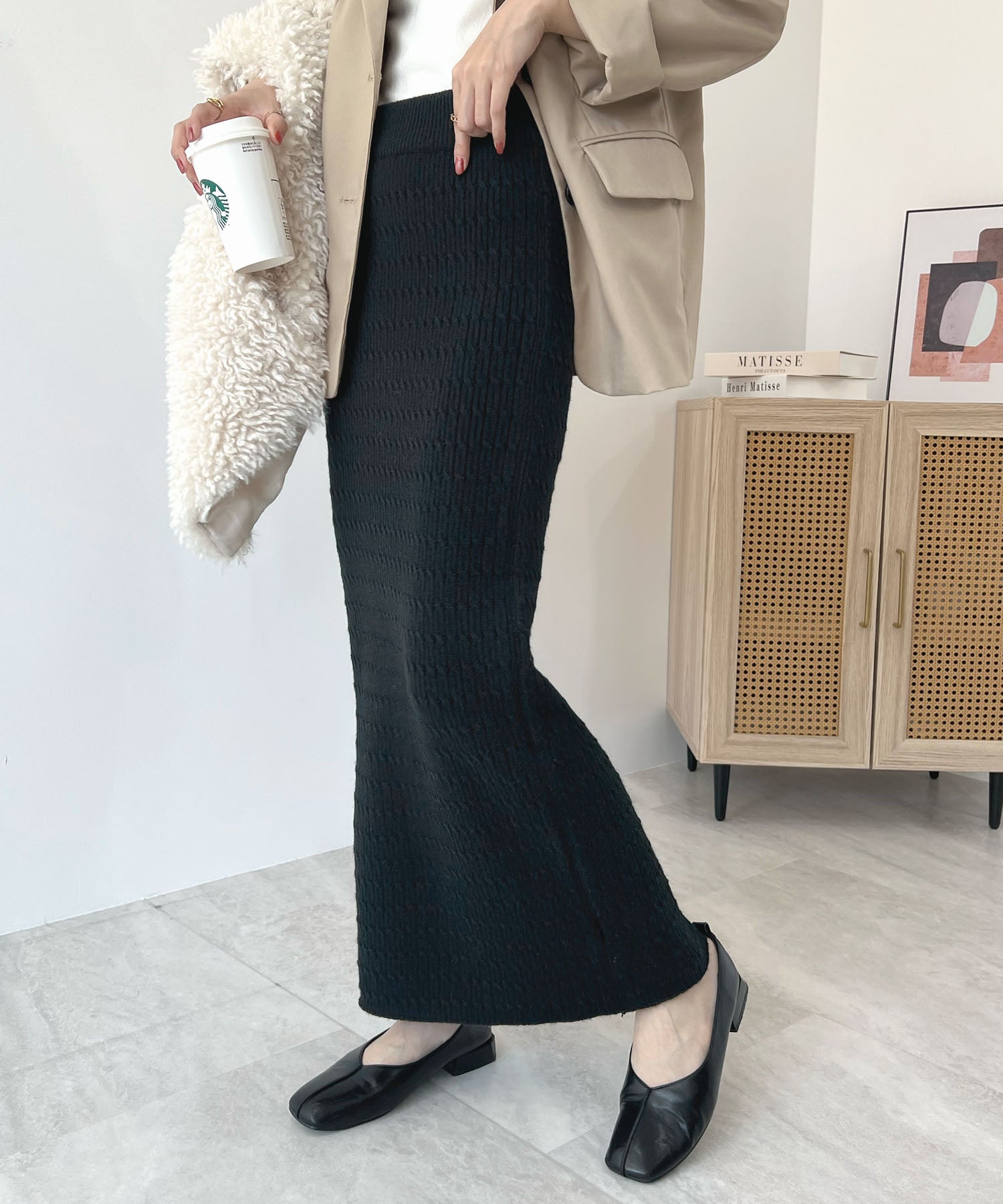 Futier Land Futier Land Knit Tight Skirt