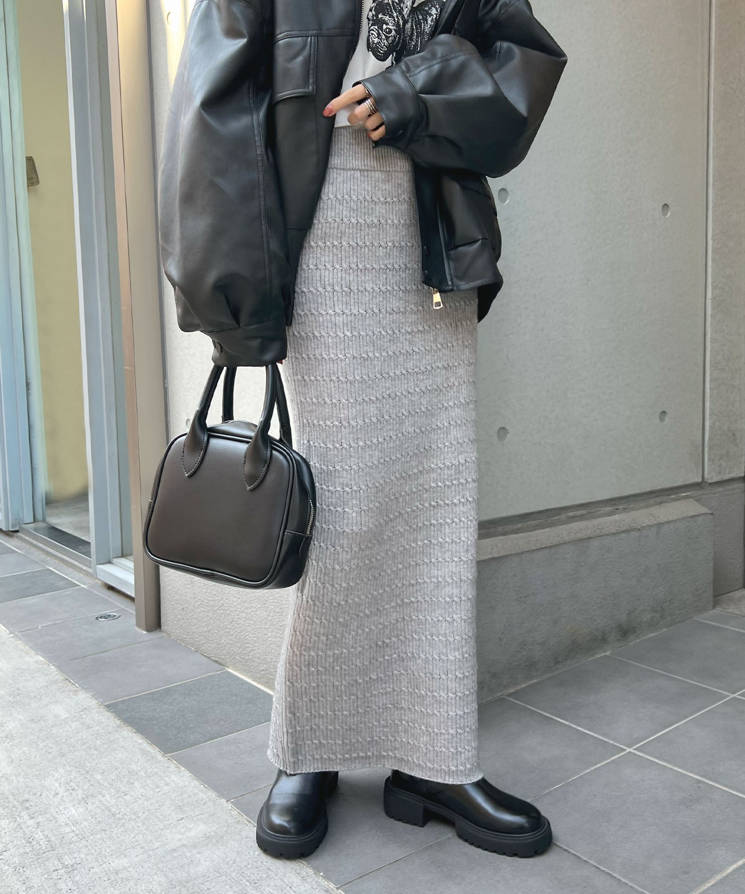 Futier Land Futier Land Knit Tight Skirt