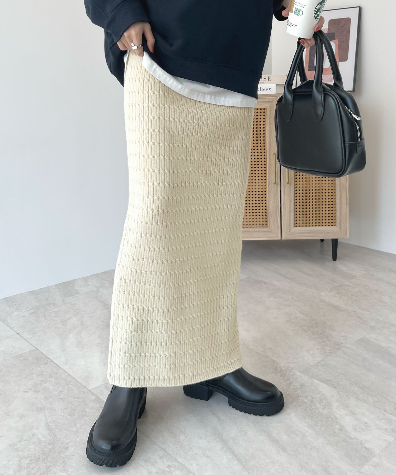 Futier Land Futier Land Knit Tight Skirt
