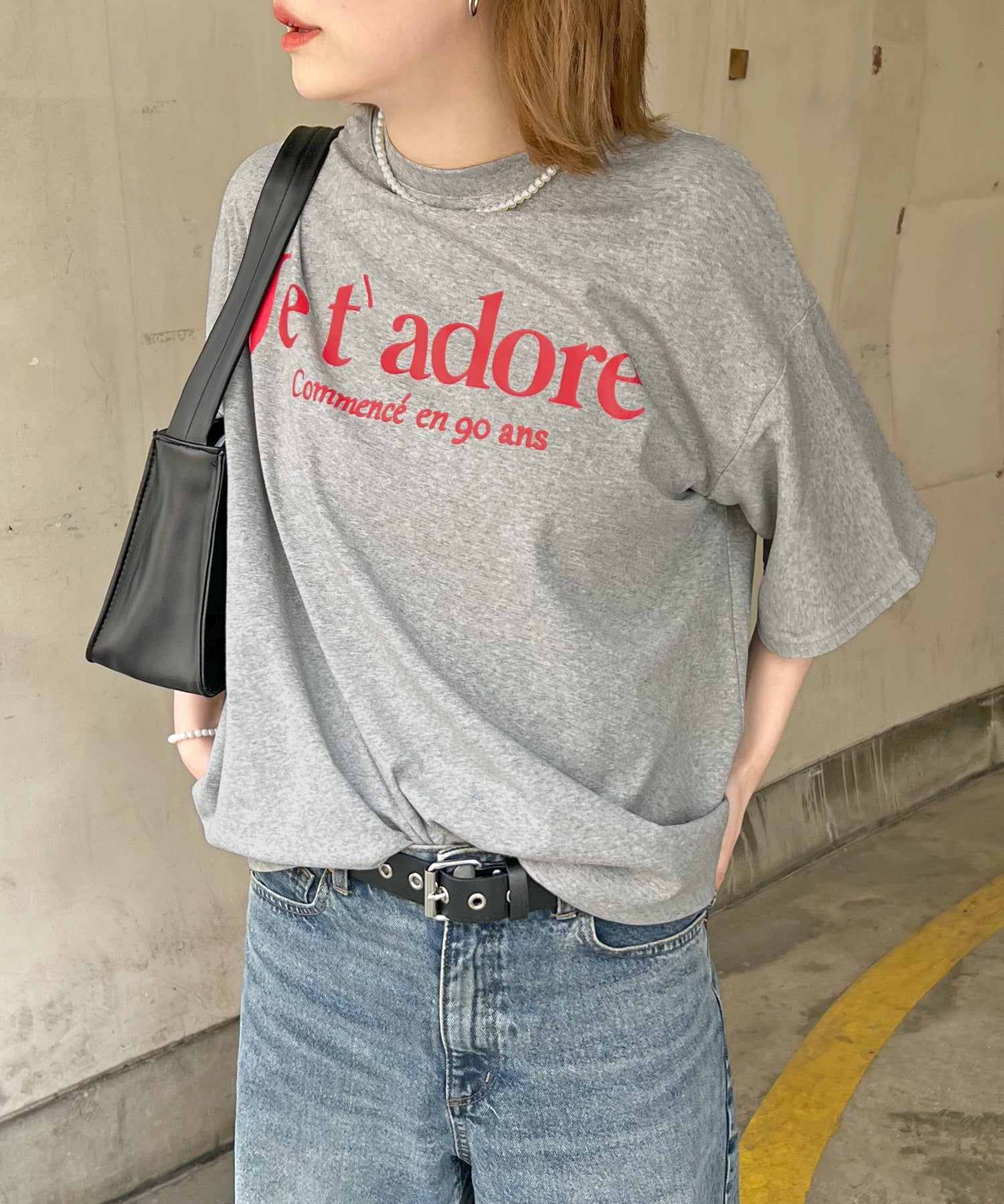 フューティアランド Futier Land フレンチロゴTシャツ （グレー） グレー