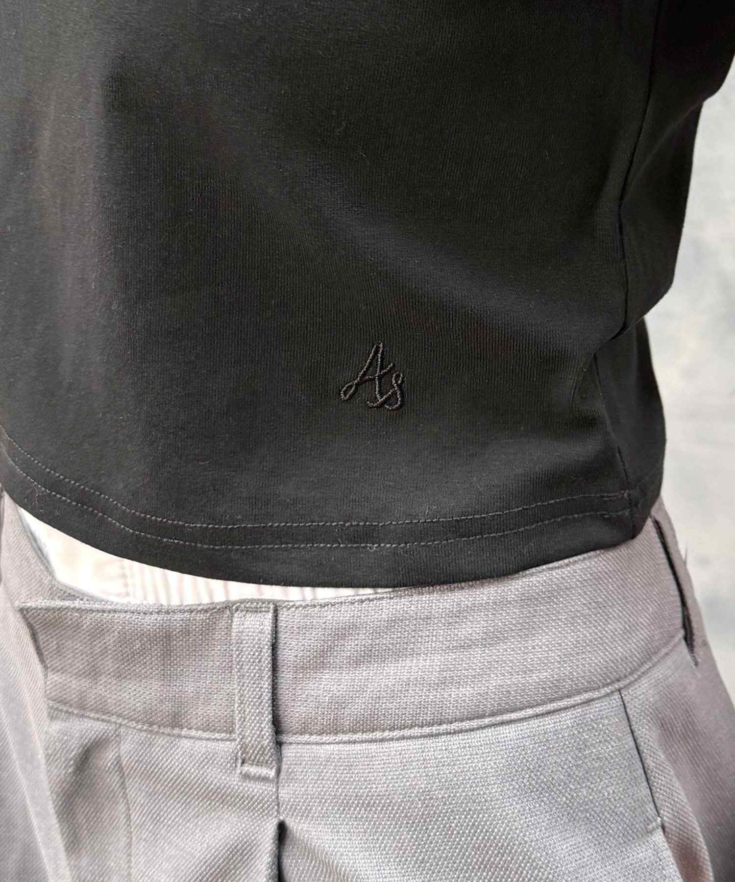 フューティアランド Futier Land ワンポイント刺繍チビTシャツ （ブラック） ブラック