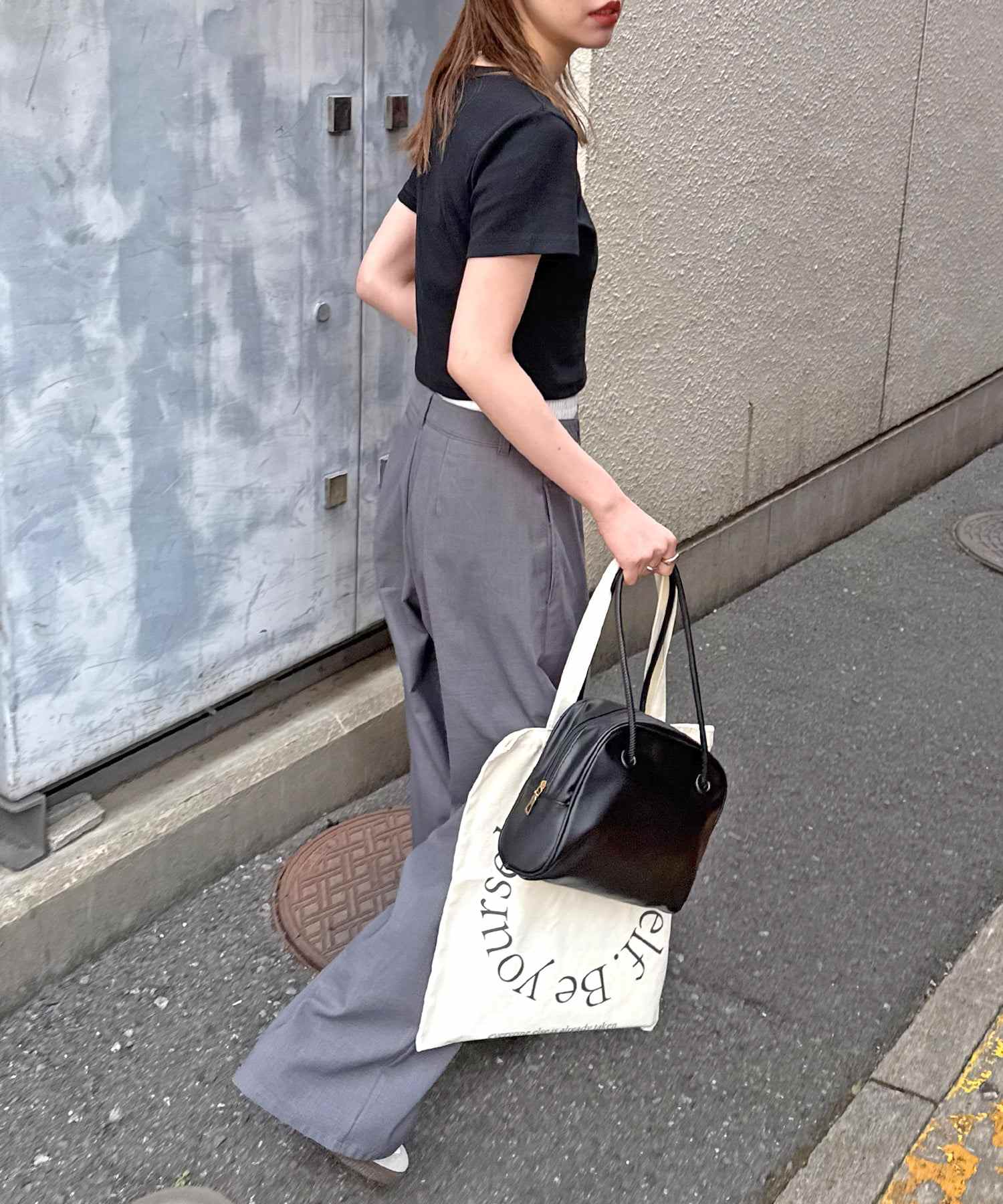 フューティアランド Futier Land ワンポイント刺繍チビTシャツ （ブラック） ブラック
